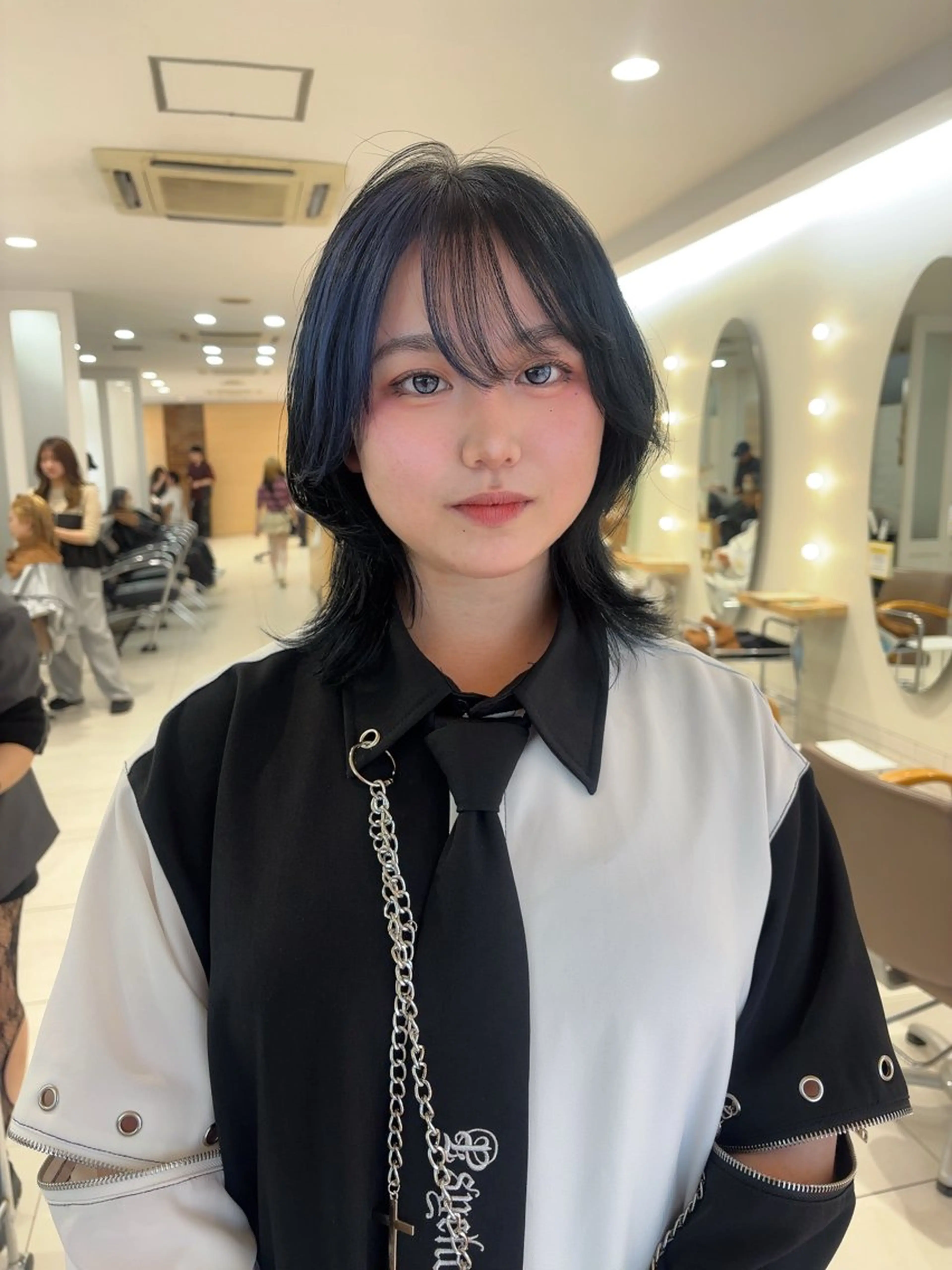 ミディアム カラー 💈メンズパーマ カラー💈momoのヘアスタイル