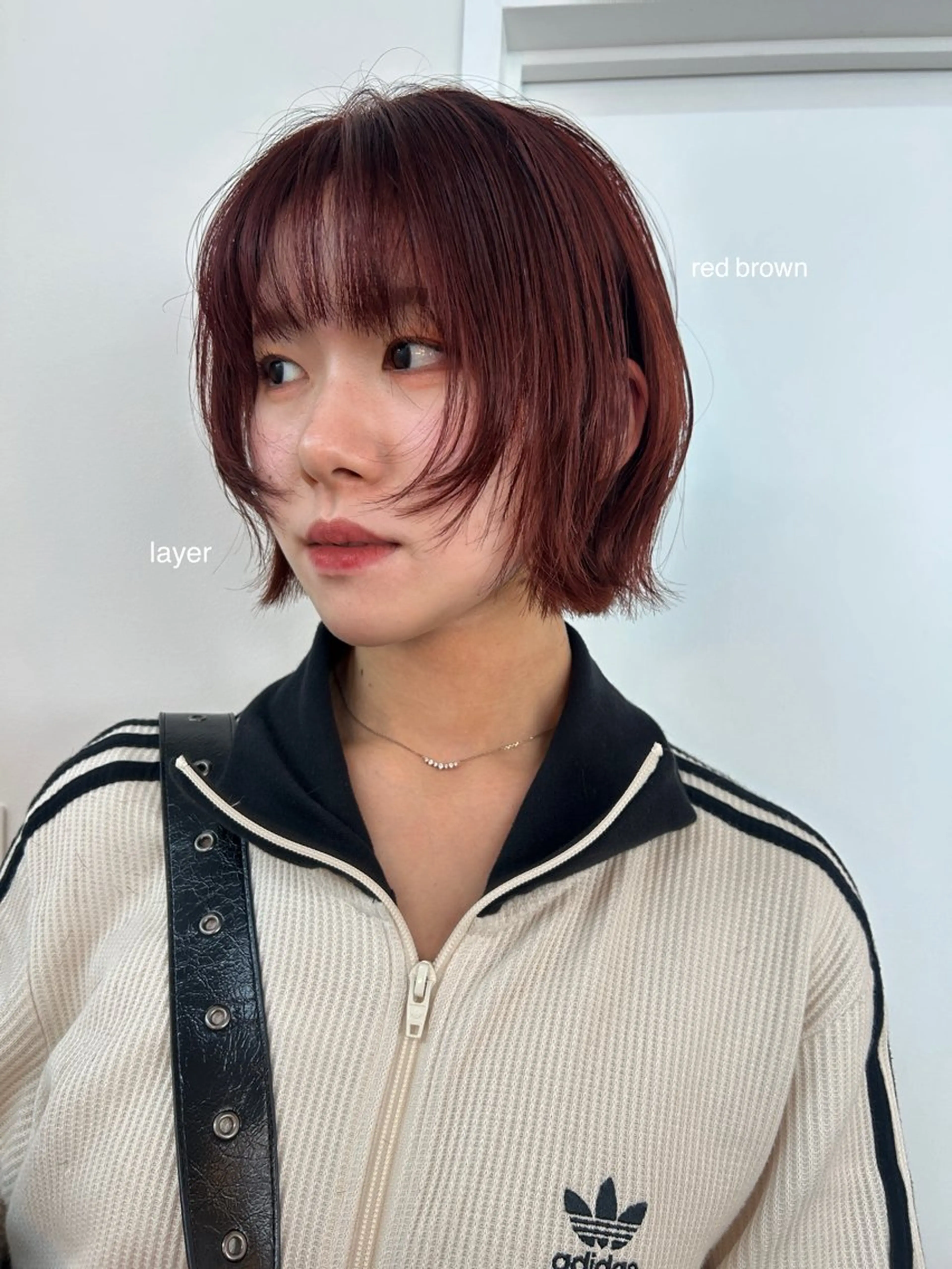 ショート レイヤーカット/ 透明感カラーmikuのヘアスタイル