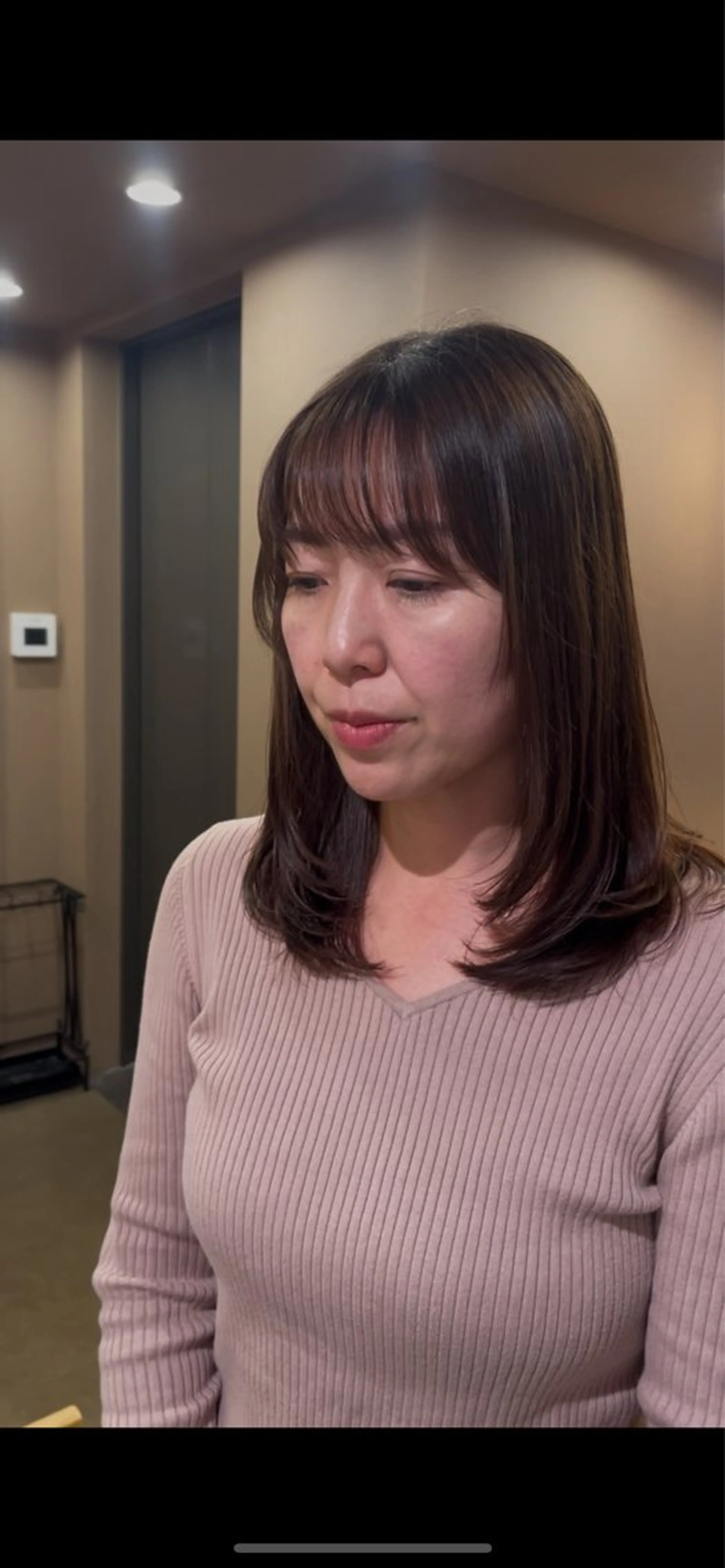 ミディアム 顔周りカット レイヤーカット カット SALONDEJOE所属・髙橋 真香のヘアスタイル