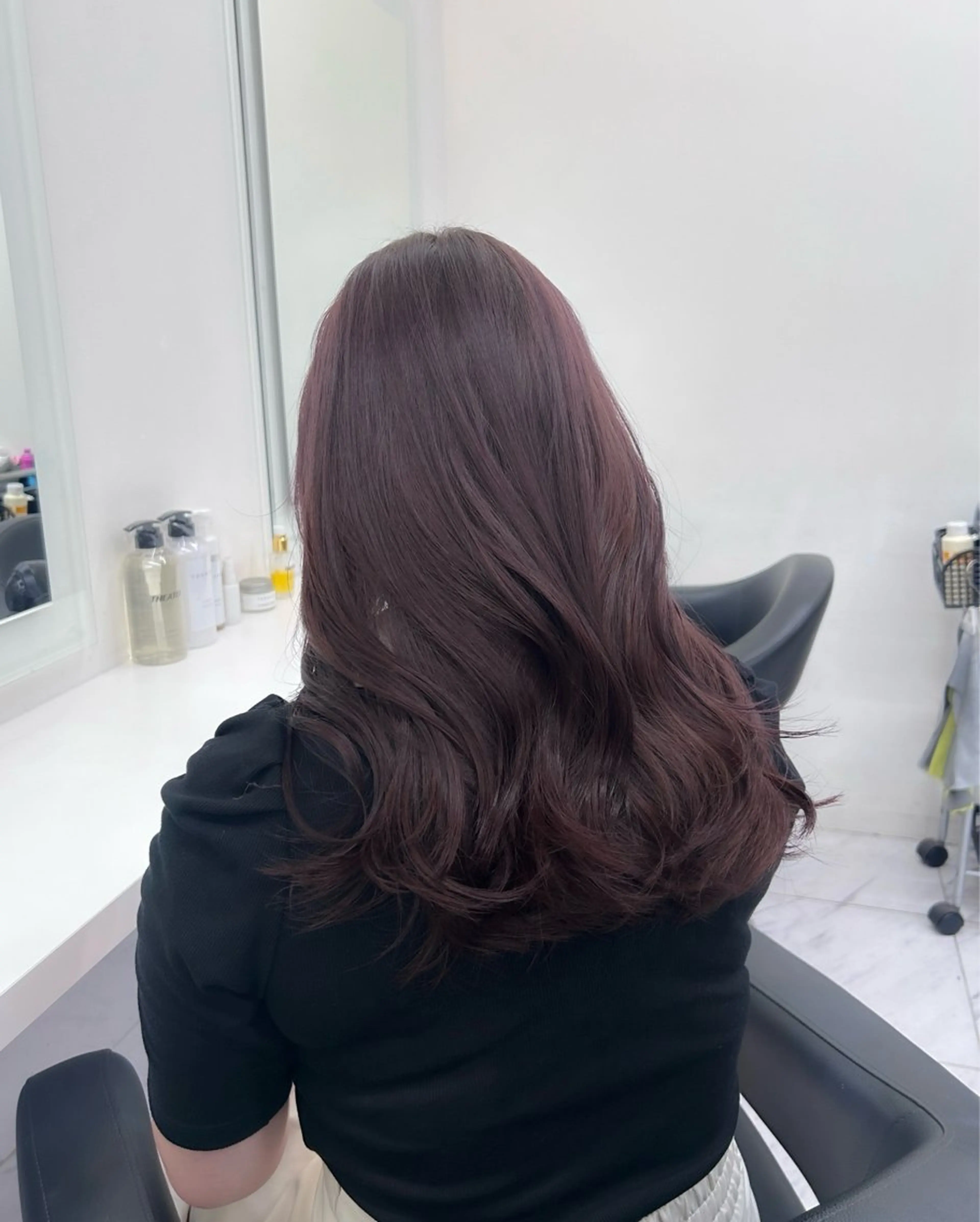 セミロング カラー 🎀暖色/ラベンダー /paru🤍のヘアスタイル