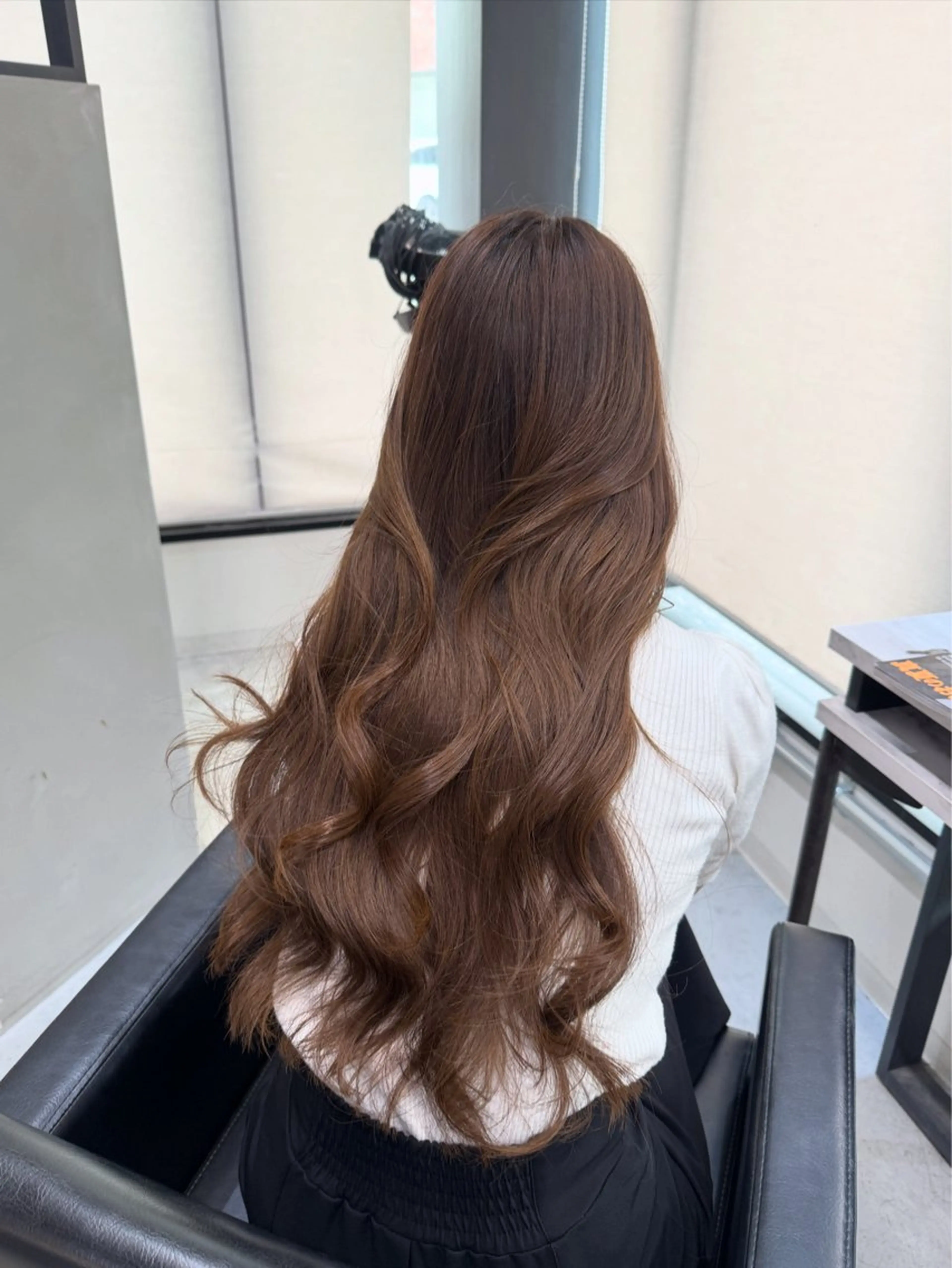 ロング カラー カット ヘアカラー 韓国ヘア🇰🇷 YUKINAのヘアスタイル