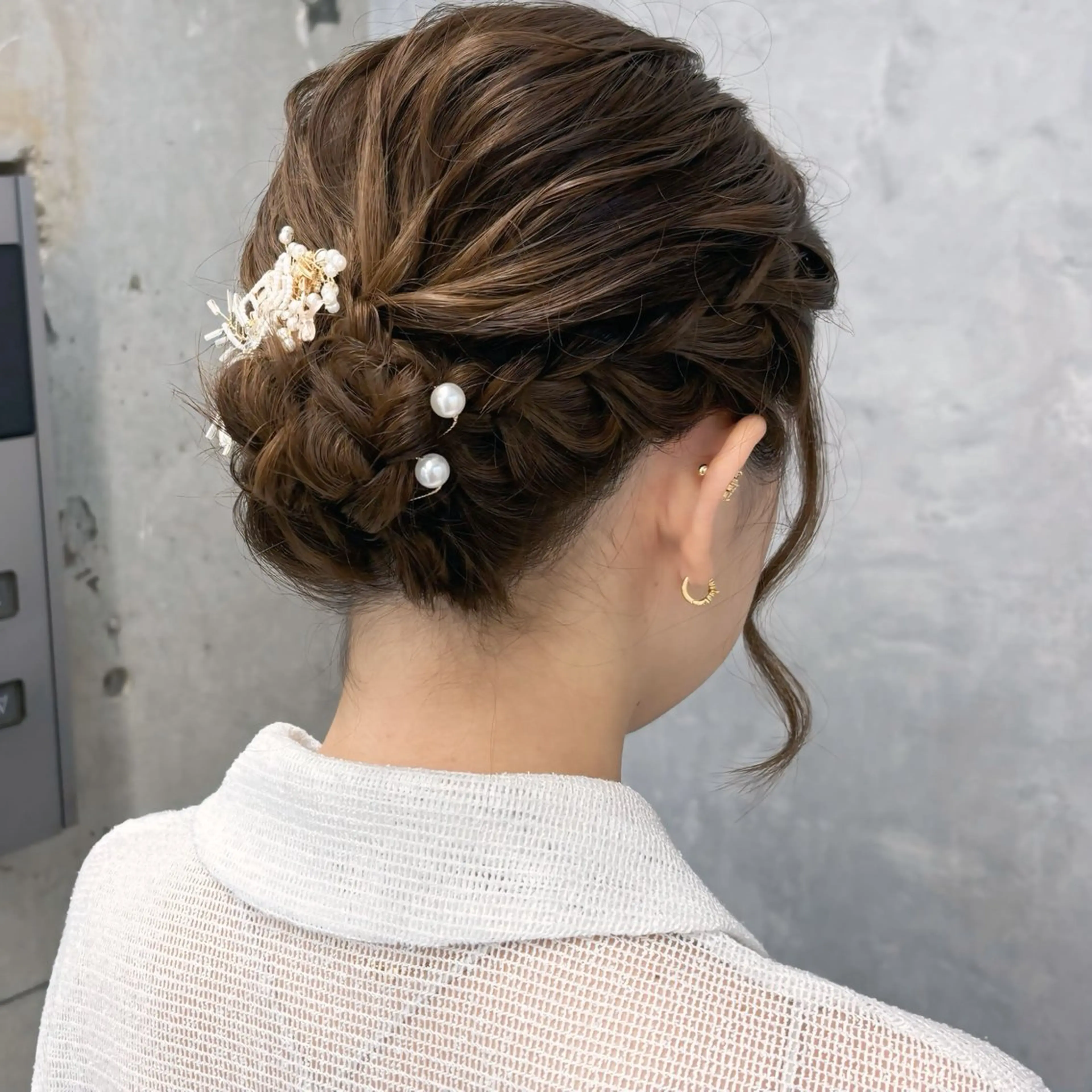 ミディアム ヘアアレンジ ヘアセット NUMBER_ ユイナのヘアスタイル