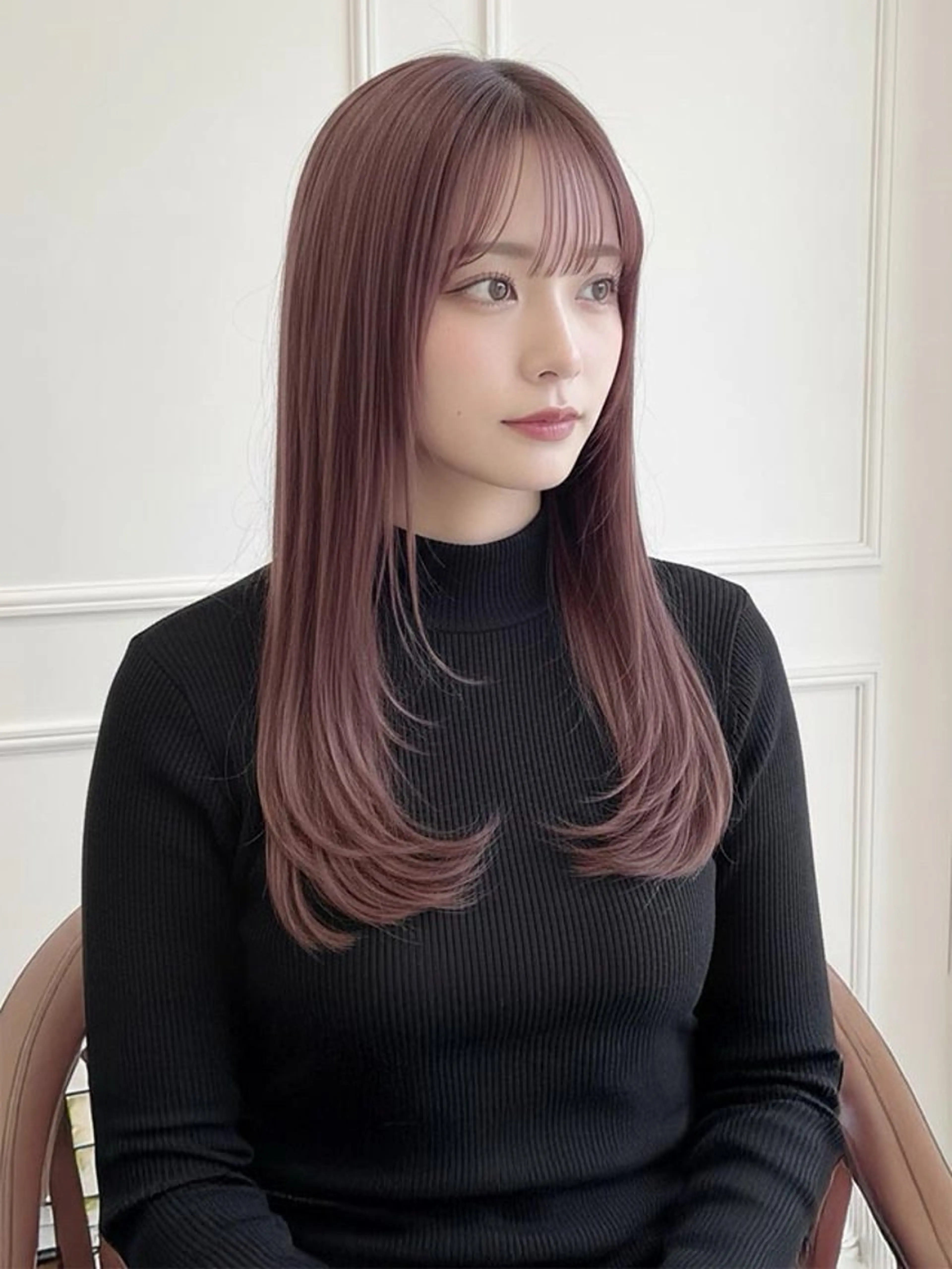 ロング MOLLASALON 浅香山店所属・髪質改善カラー 縮毛矯正🤍辻桃加のヘアスタイル