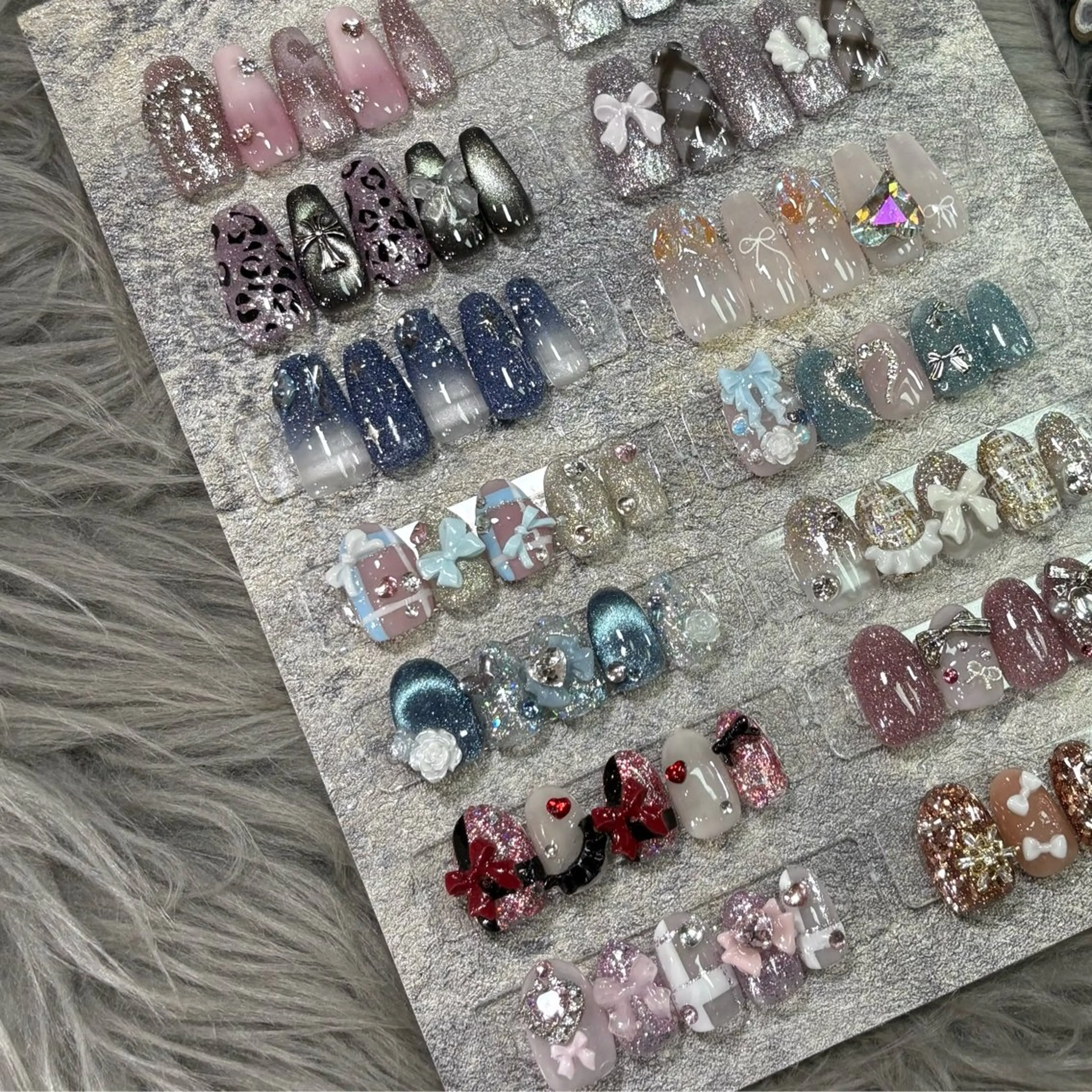 自爪✨春限定お得定額アートB¥9900🎀🤍💎✨の写真