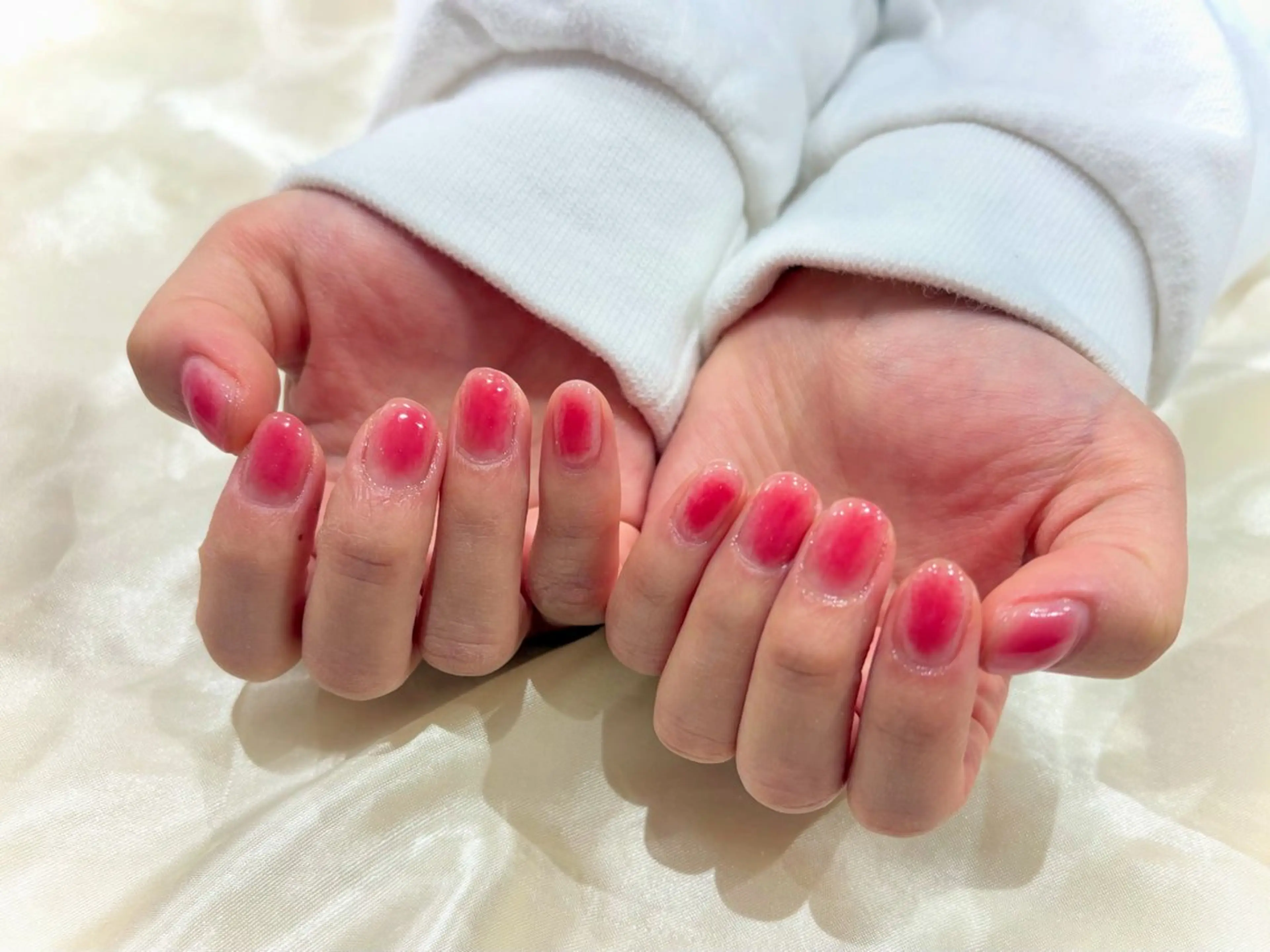 ネイル チークネイル ピンク ハンドネイル Nail salon Cielel⟡Ayaのネイルデザイン