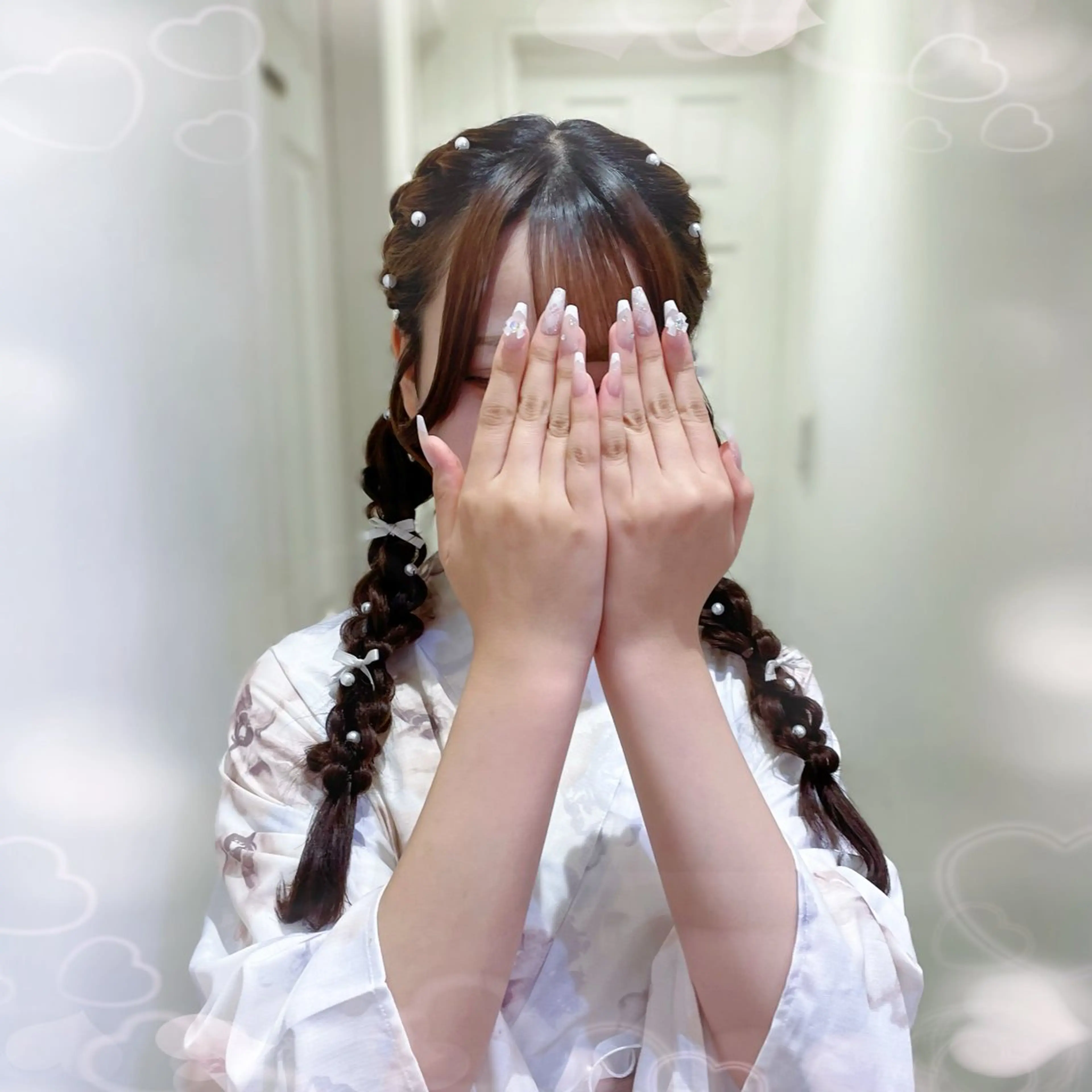 ヘアアレンジ ツインテール 浴衣 ヘアセット 🎼艶感カラー ヘアメ たま🎀のヘアスタイル