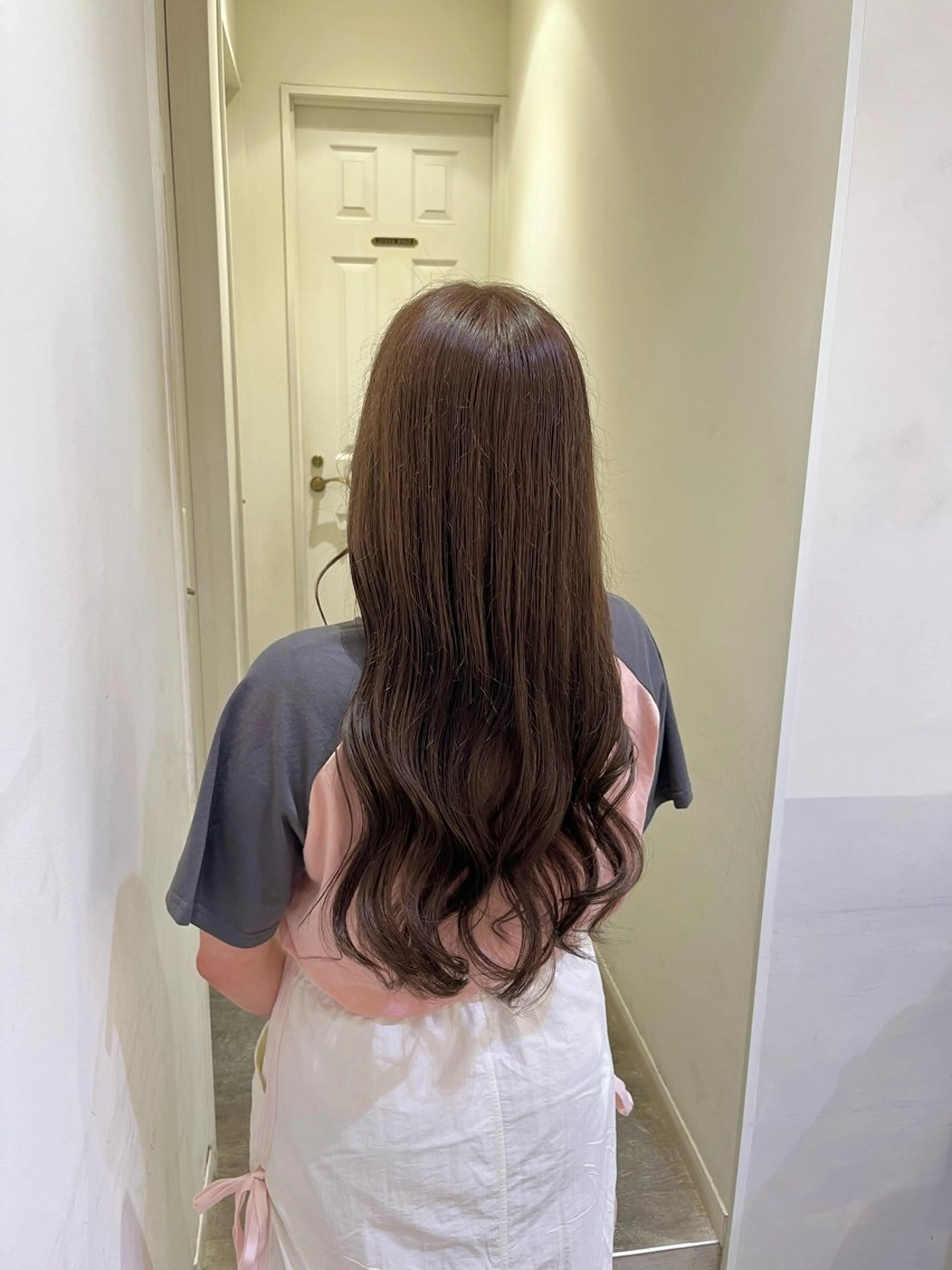 カラー グレージュ エクステ🎀 暖色カラー🎀amiのヘアスタイル