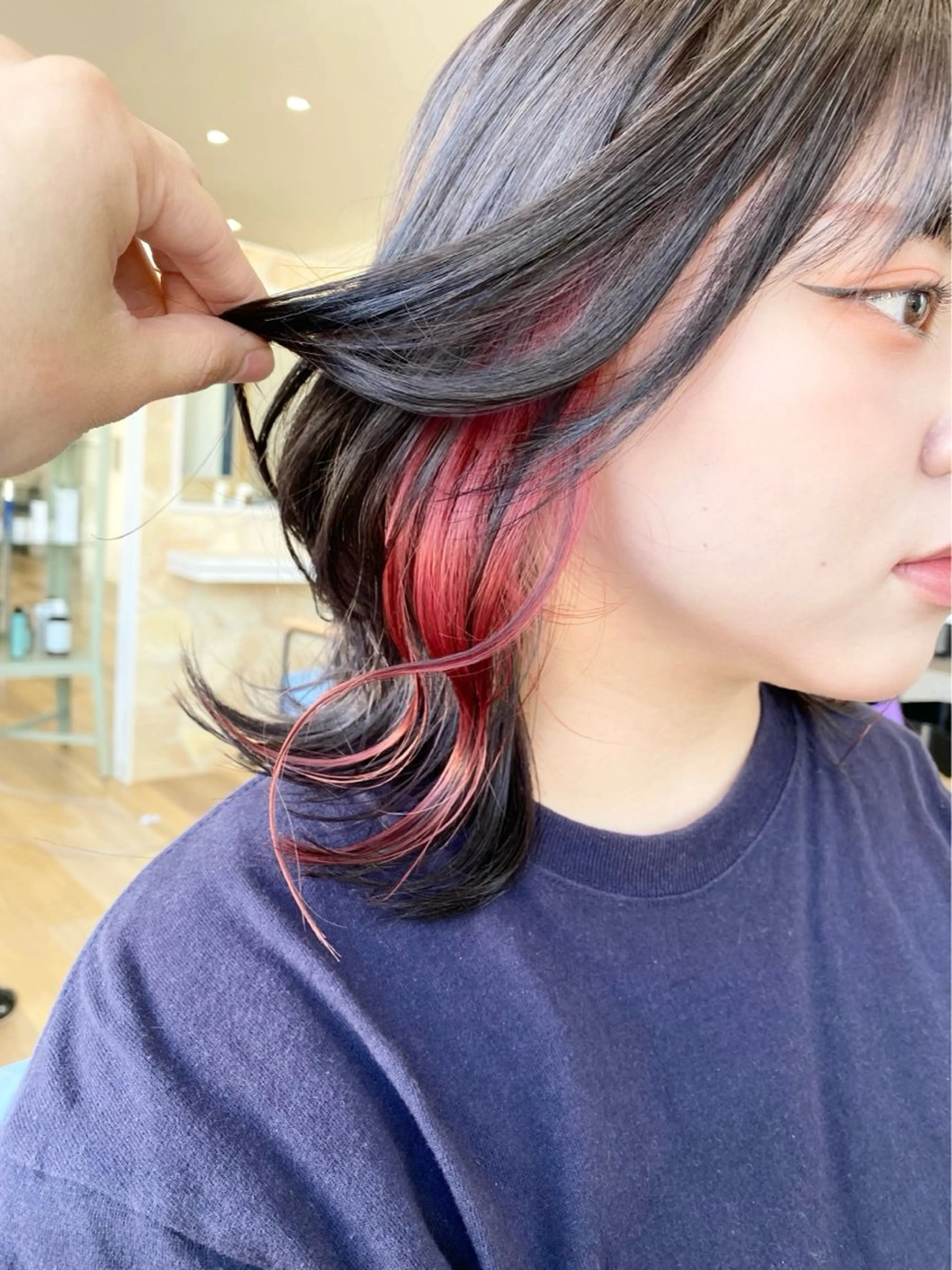 ミディアム ケアブリーチ 黒瀬有汰のヘアスタイル