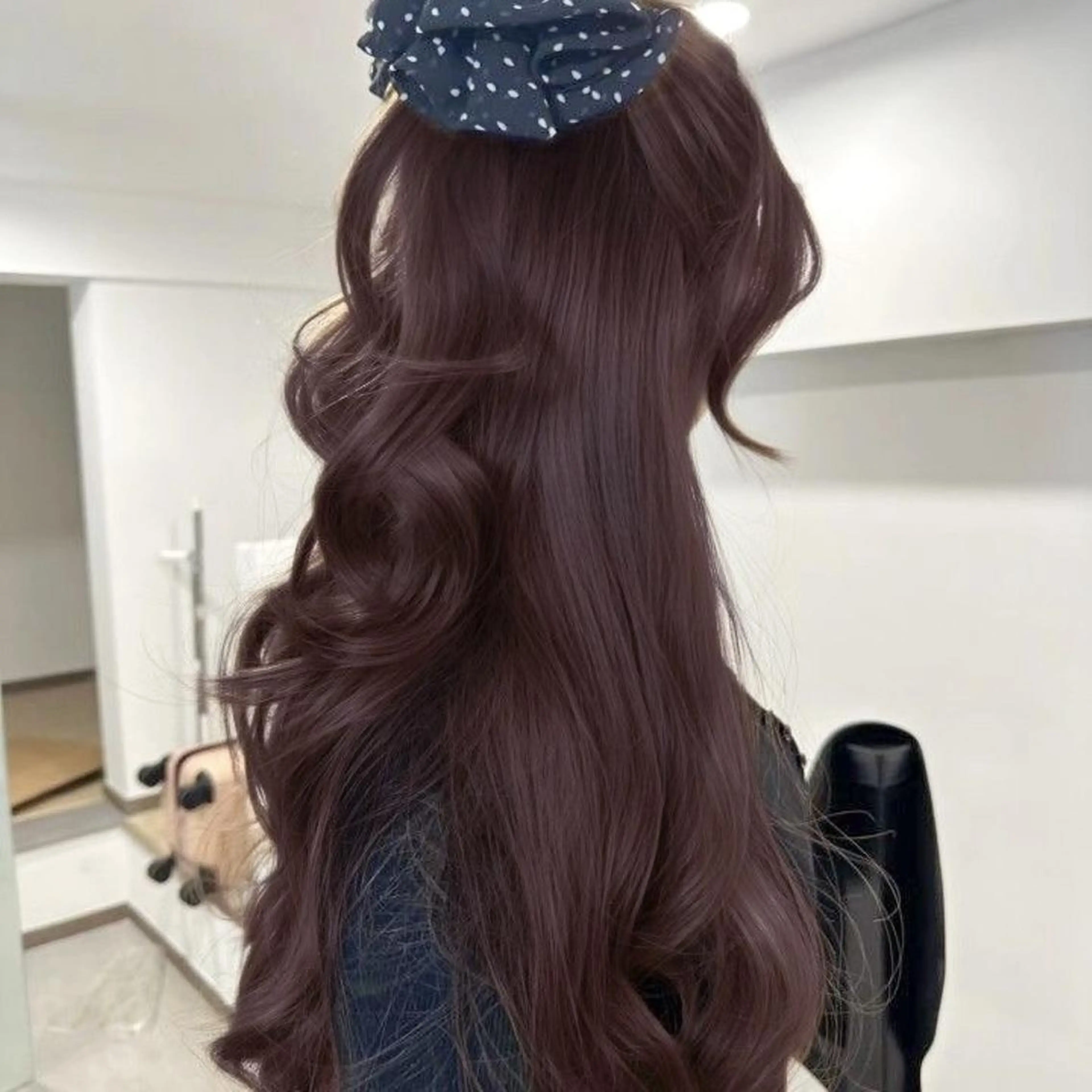 ♡🎀ガーリーで可愛いサラサラヘアに🎀♡モテ暖色ワンカラー🍒＋髪質改善トリートメント🎀モデル募集🎀の写真