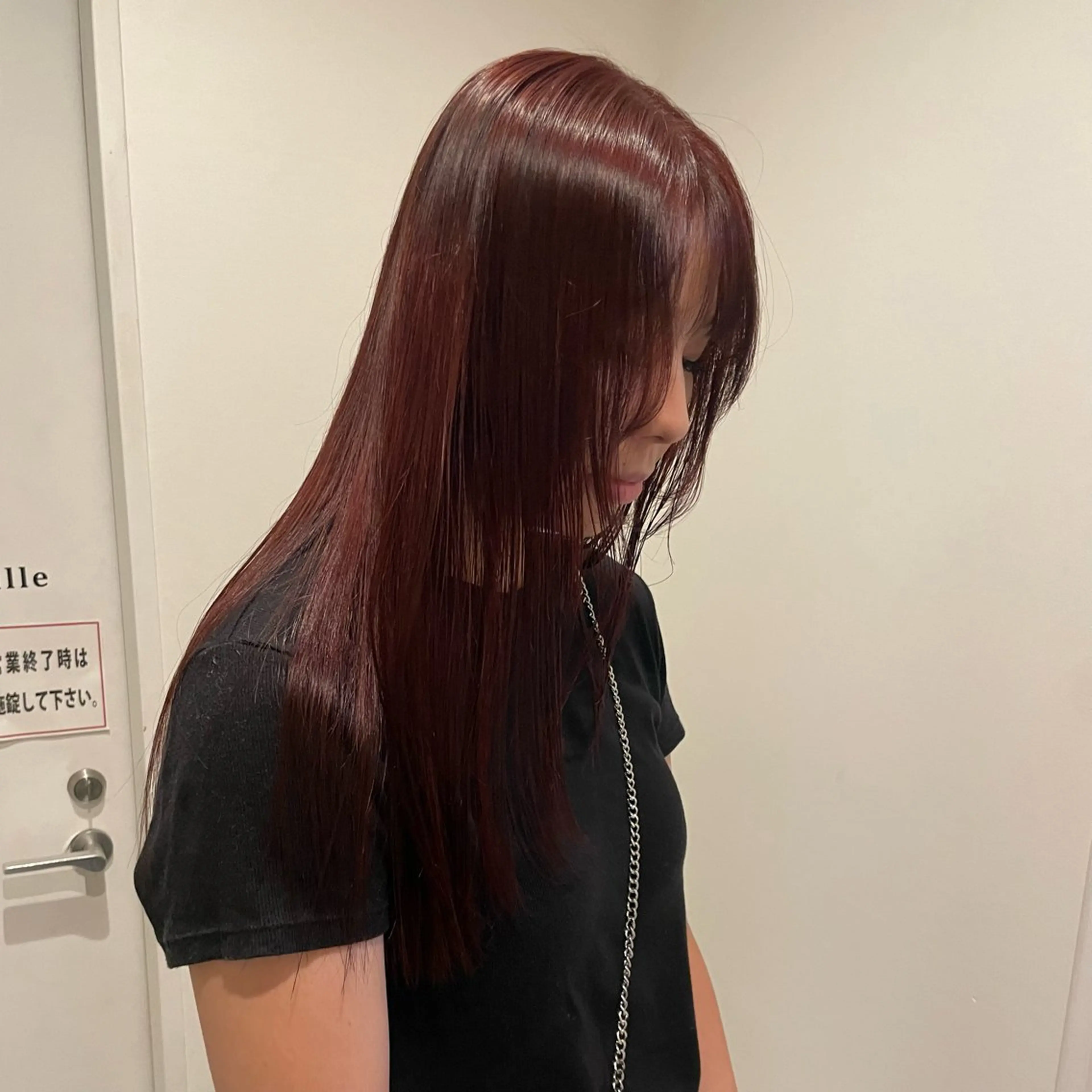 ロング カラー ブリーチ レッドカラー ヘアアレンジ/ 暖色🩵hazukiのヘアスタイル