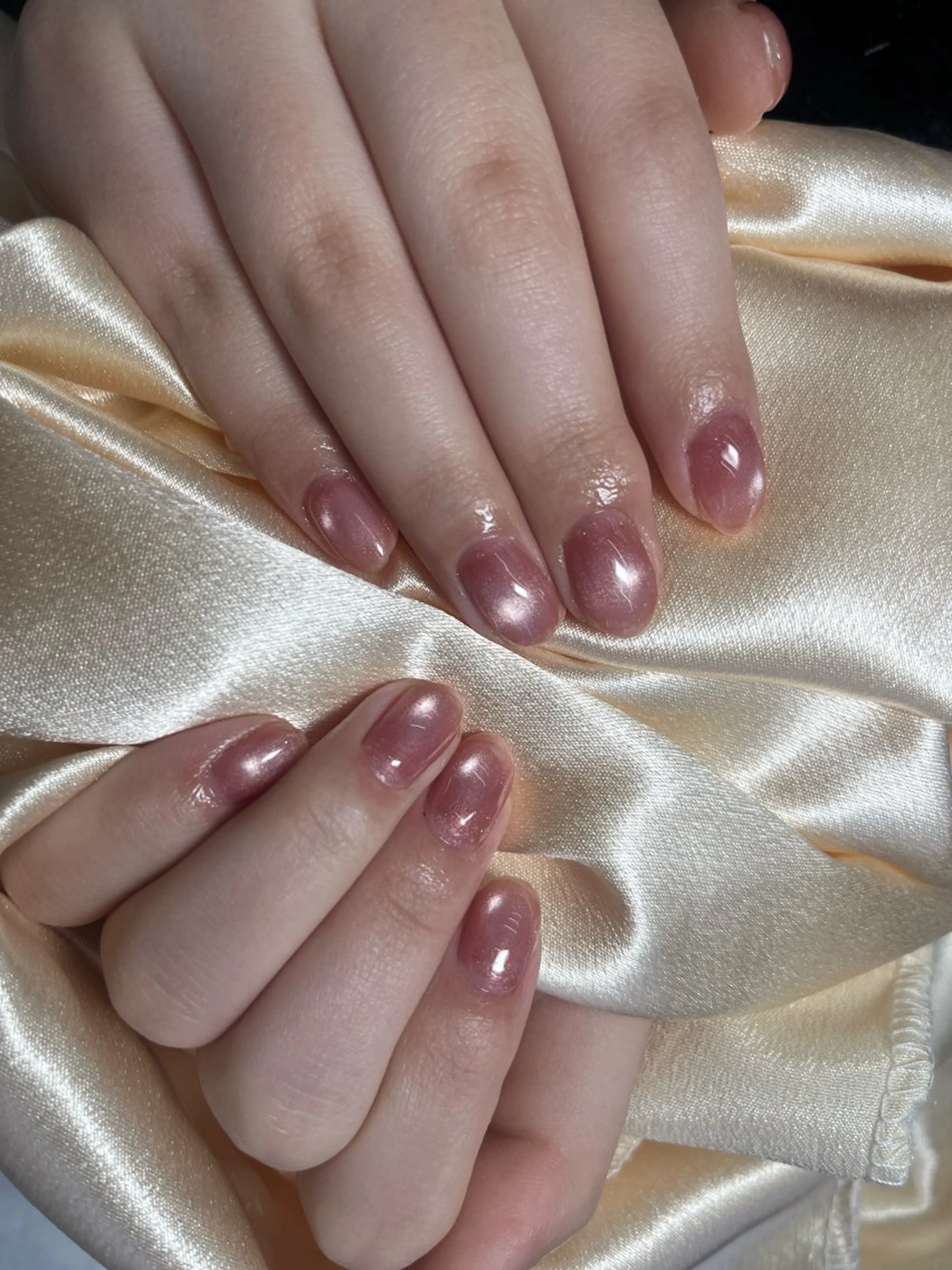 ネイル マグネットネイル 春ネイル DoReMiサロン チョウのネイルデザイン