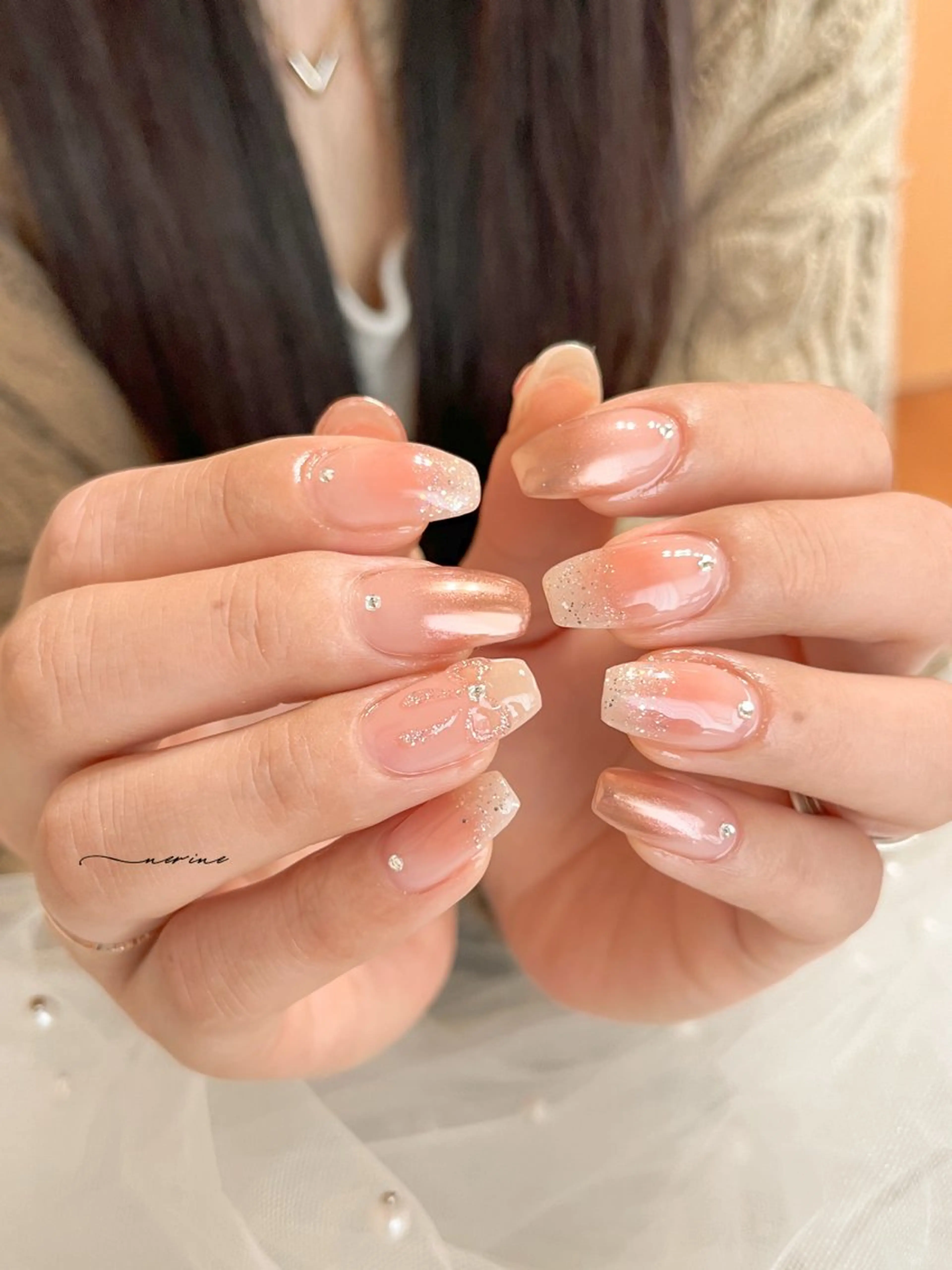 ネイル リボン nail salon NERINEのネイルデザイン