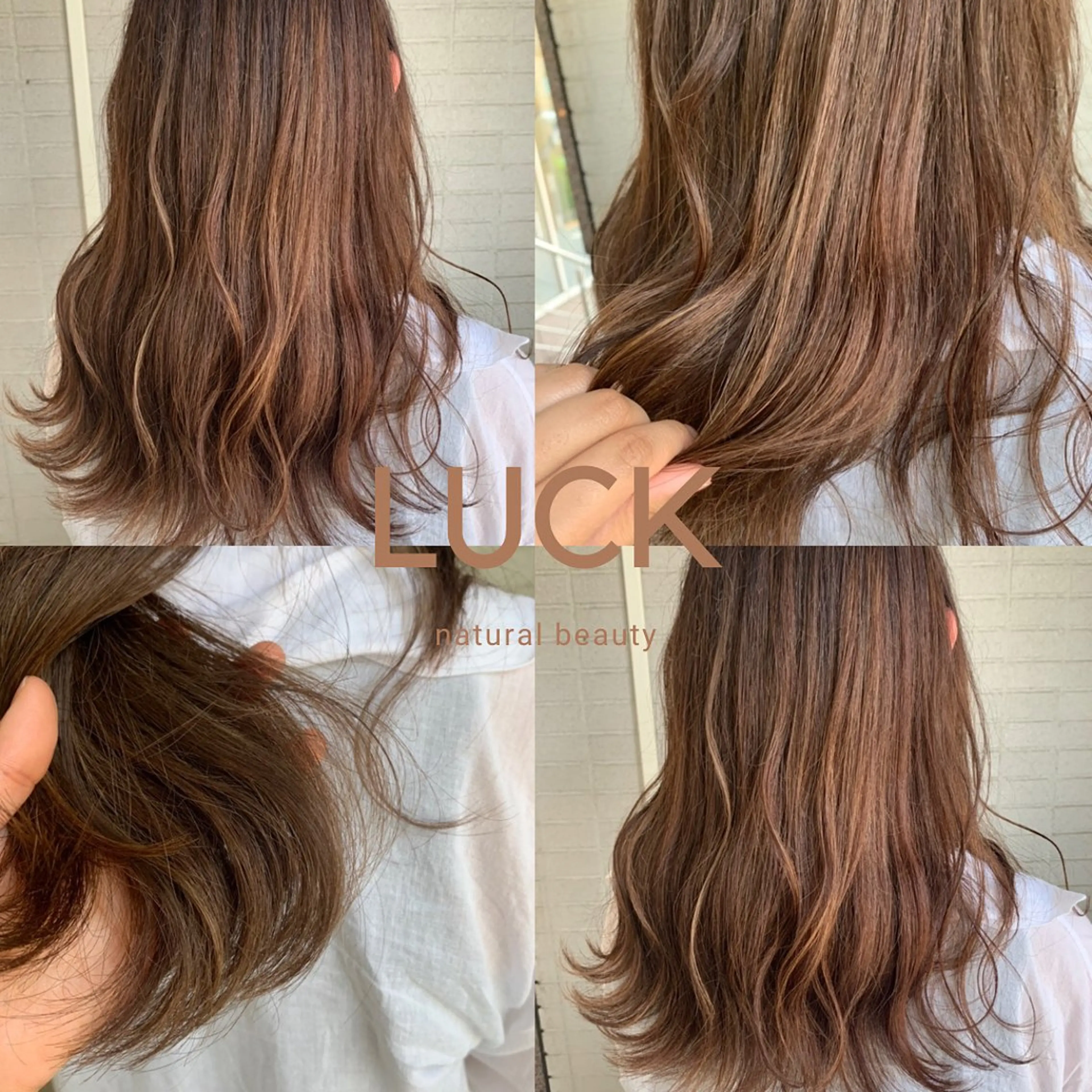 セミロング ハイライト 広がり、まとまらない お悩み改善/ 中田のヘアスタイル