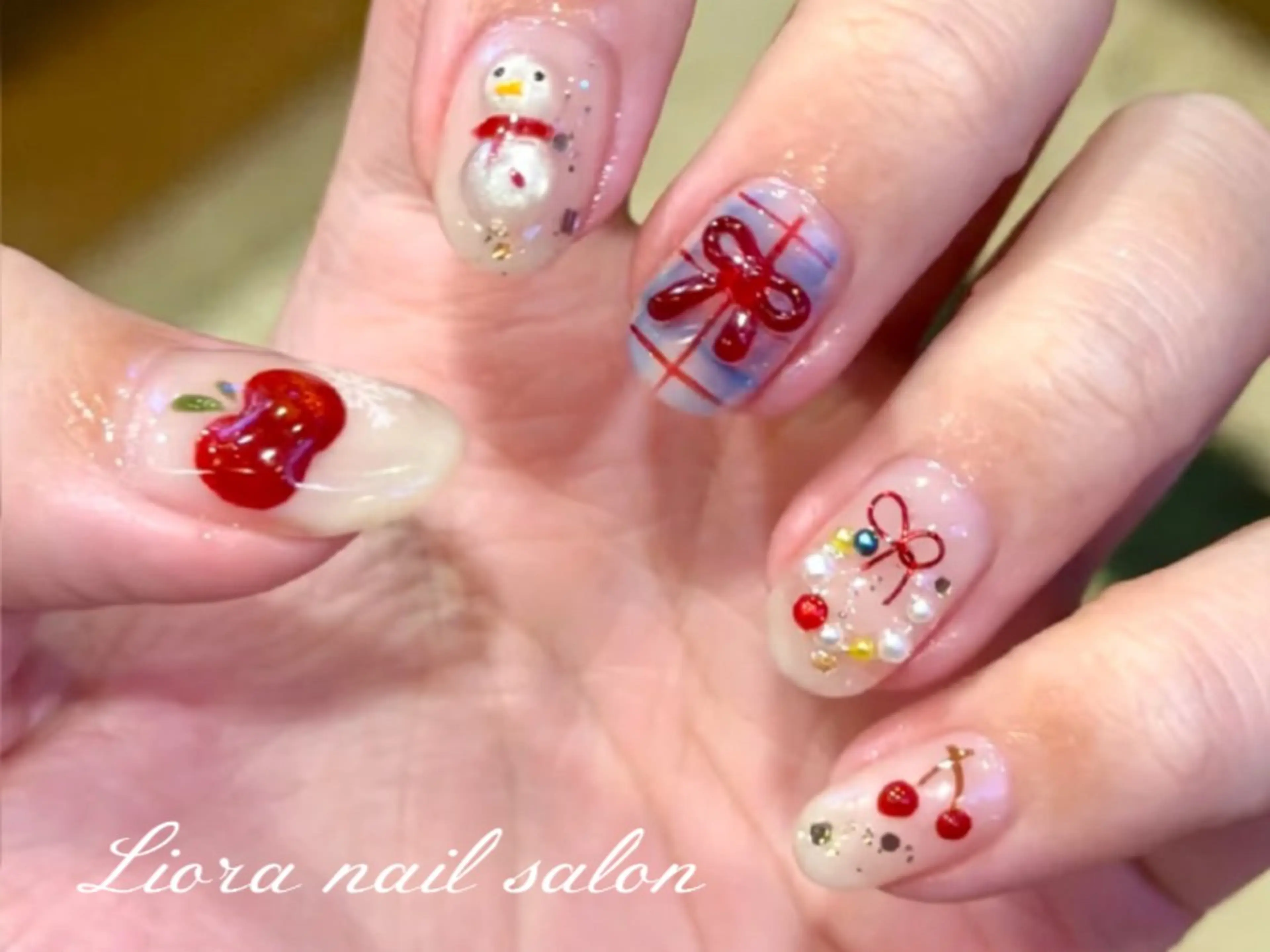 ネイル チークネイル フットネイル フレンチネイル ジェルネイル ガーリー ハンドネイル Liora nail スカルプ専門店のネイルデザイン