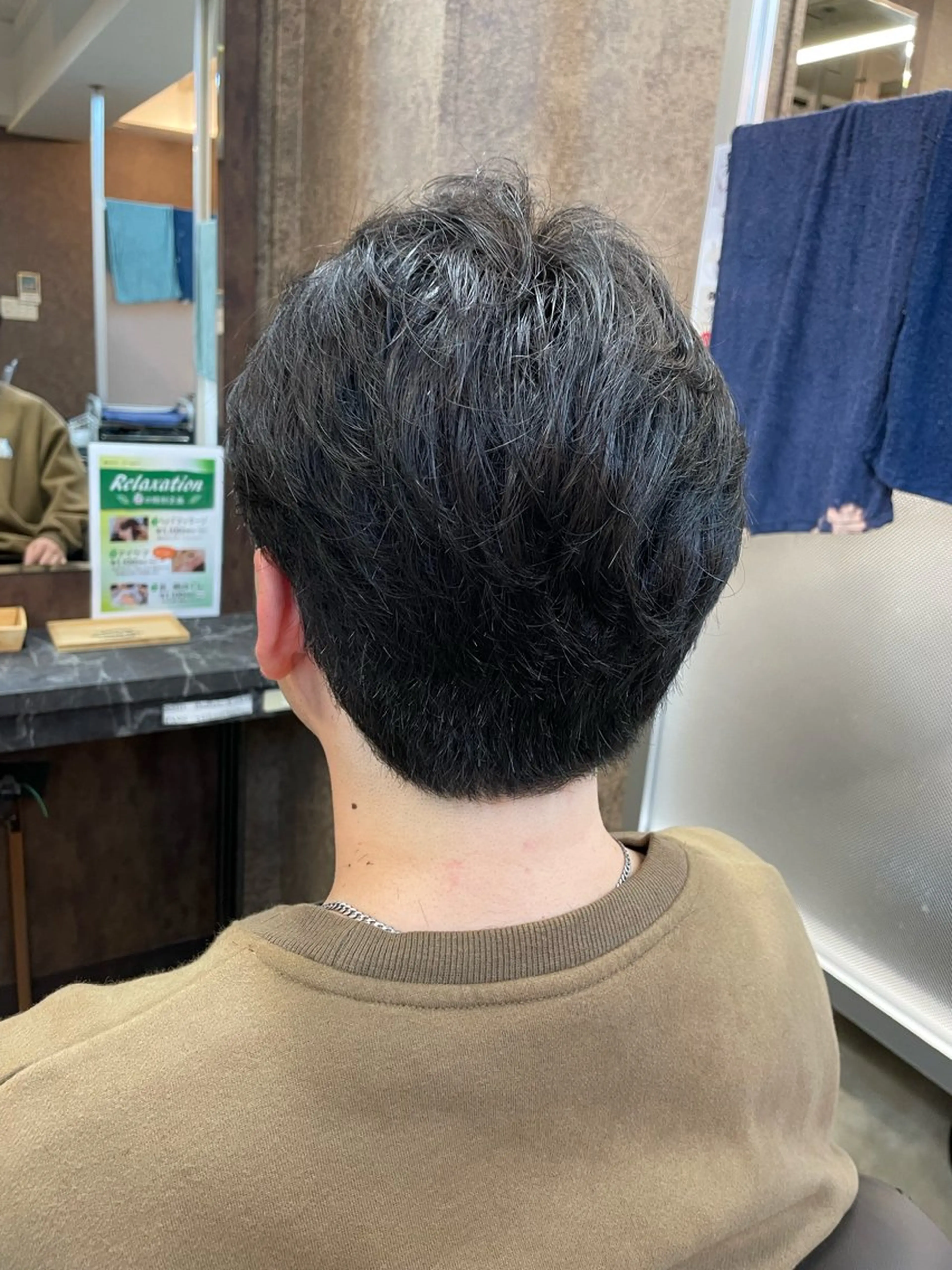 ショート メンズ メンズパーマ特化 カバヤマ　リョウのヘアスタイル