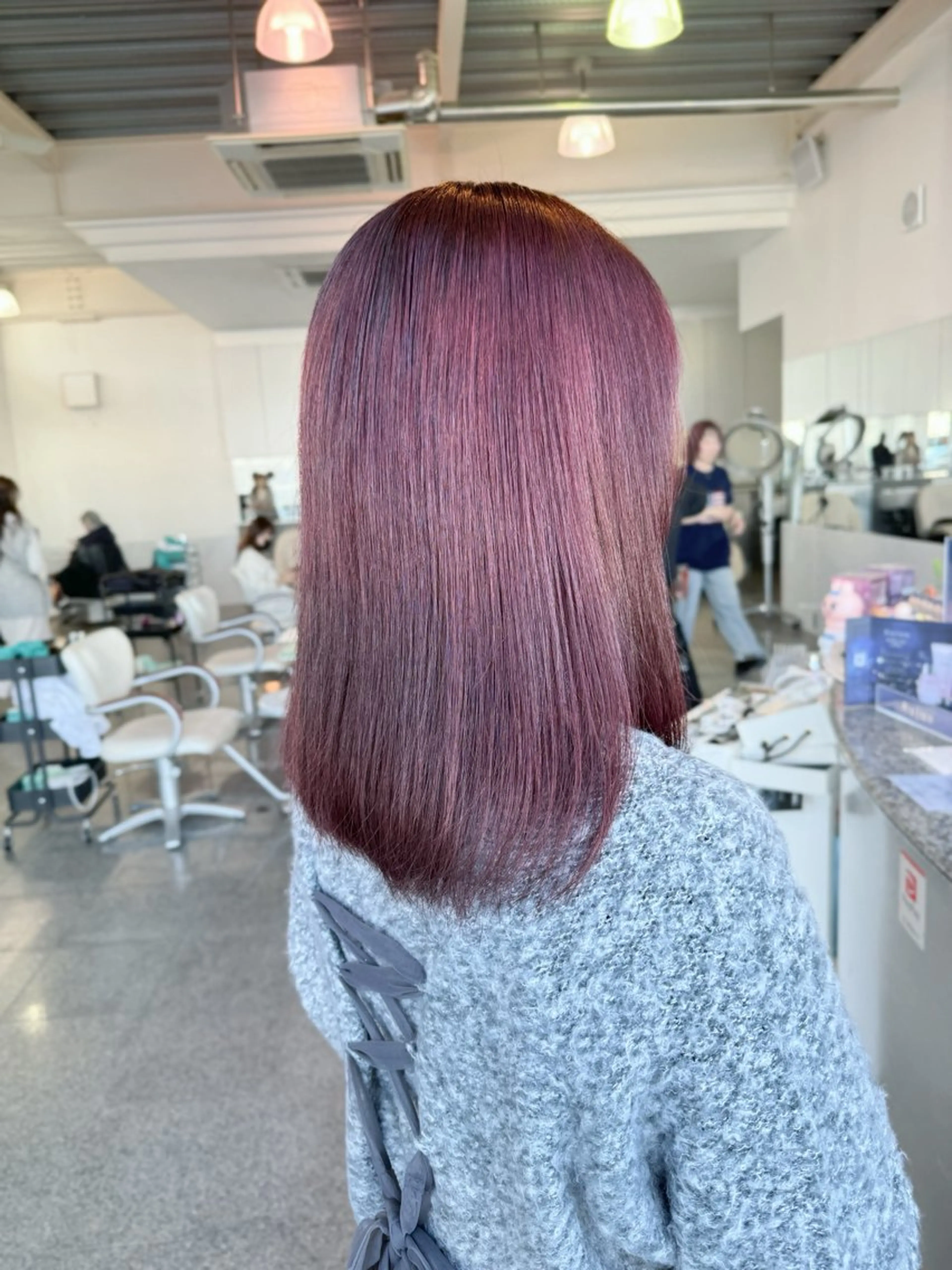 ミディアム カラー ブラウンカラー ピンクカラー ピンクブラウン 🫧ヒシダアキ taboo.i🫧のヘアスタイル