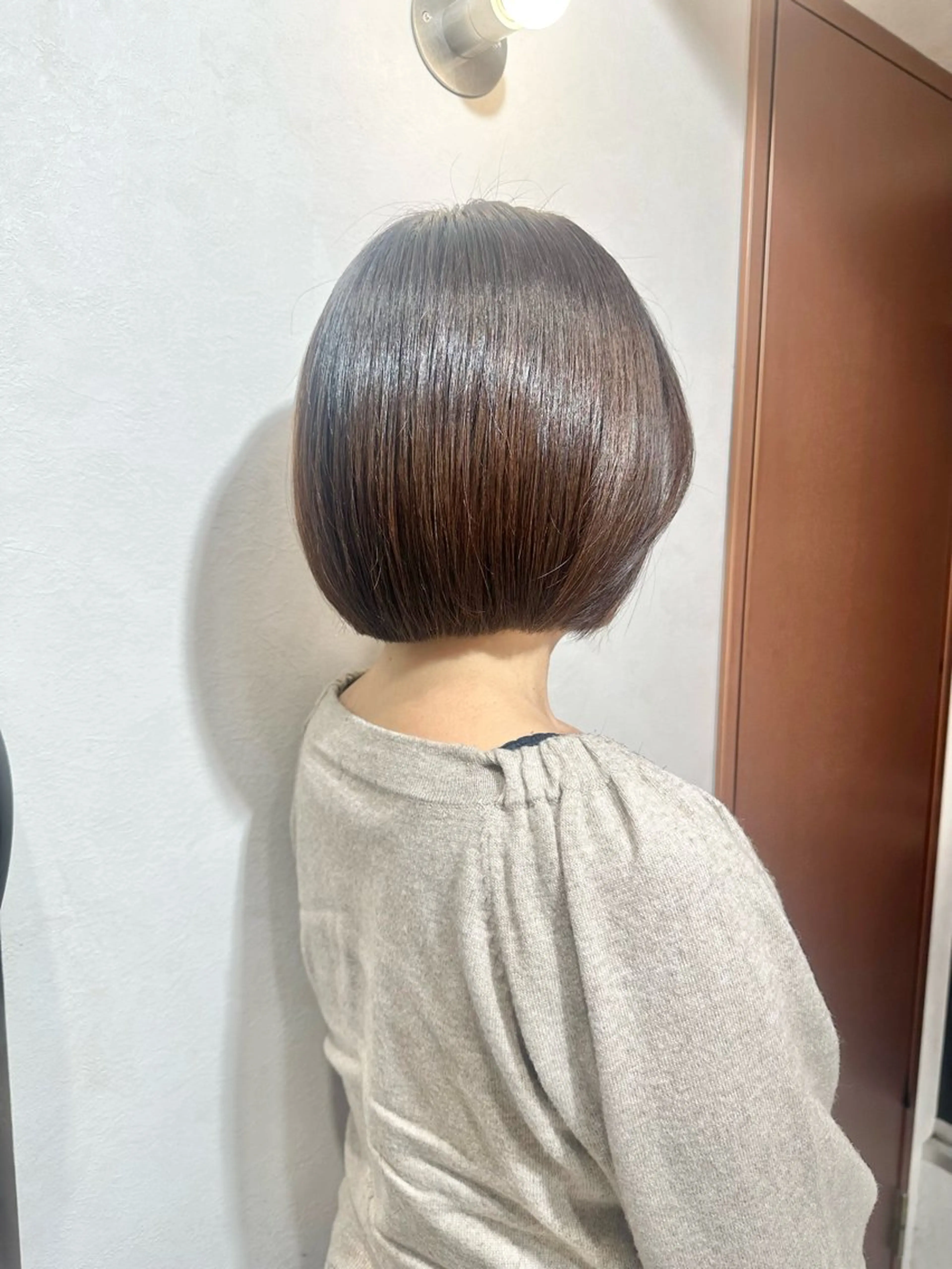 ショート カラー トリートメント 💚銀座/ボブ /縮毛矯正/芦川💚のヘアスタイル