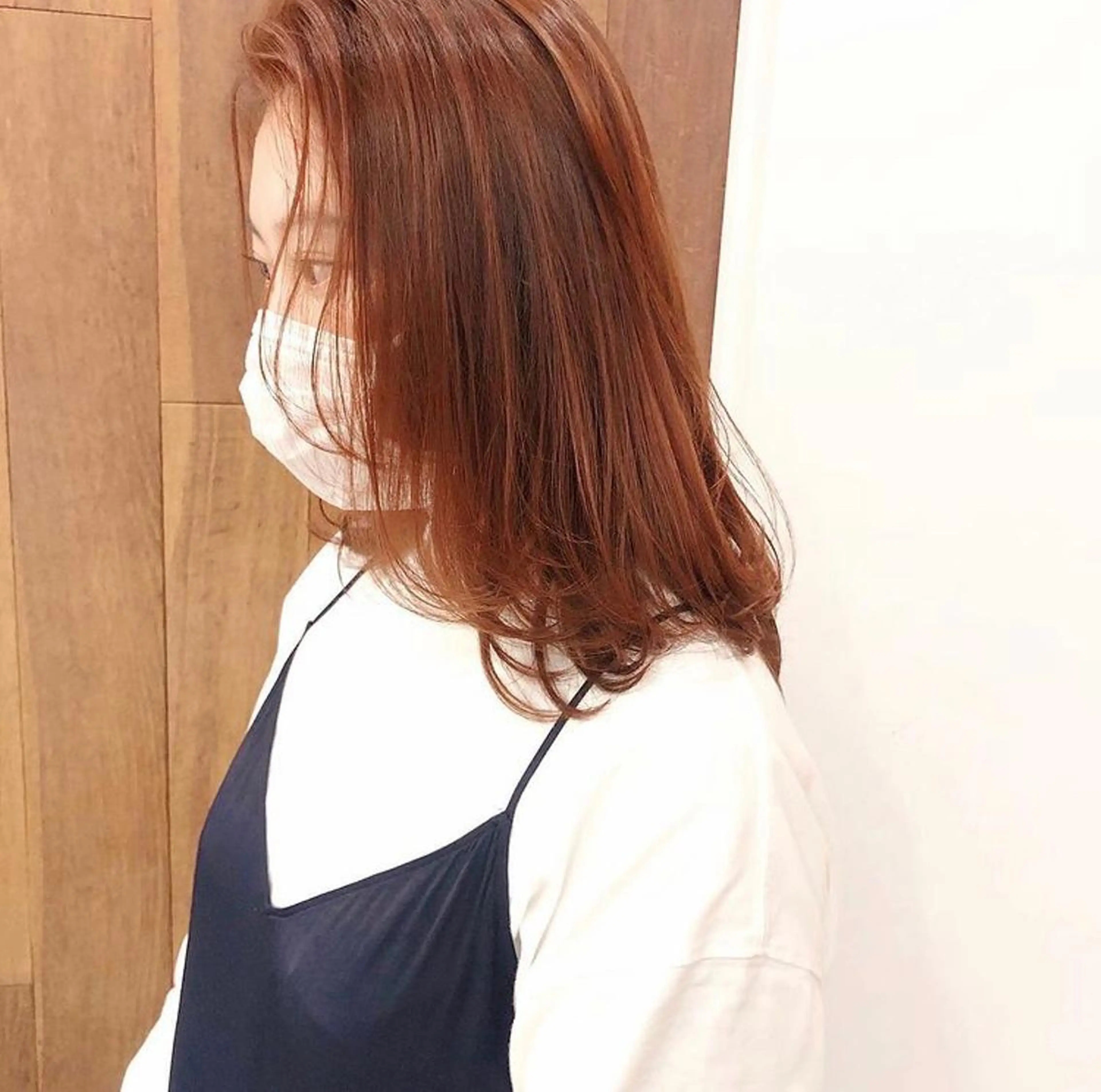 ミディアム カラー カット ヘアカラー HATSUMEI ゆうまのヘアスタイル