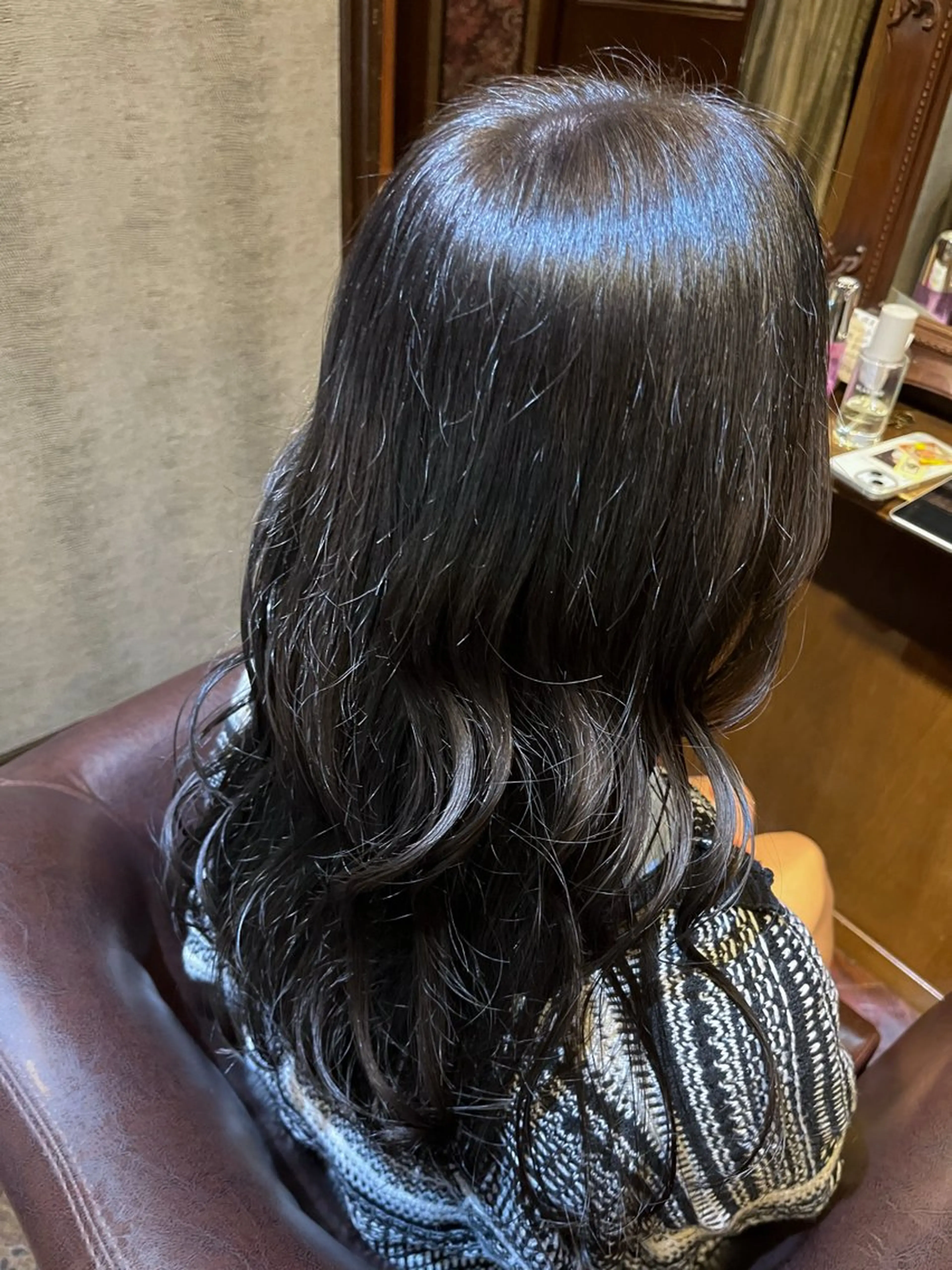ロング カラー アッシュ ブラウンカラー カット ヘアカラー ✂︎grace ✂︎mahoのヘアスタイル
