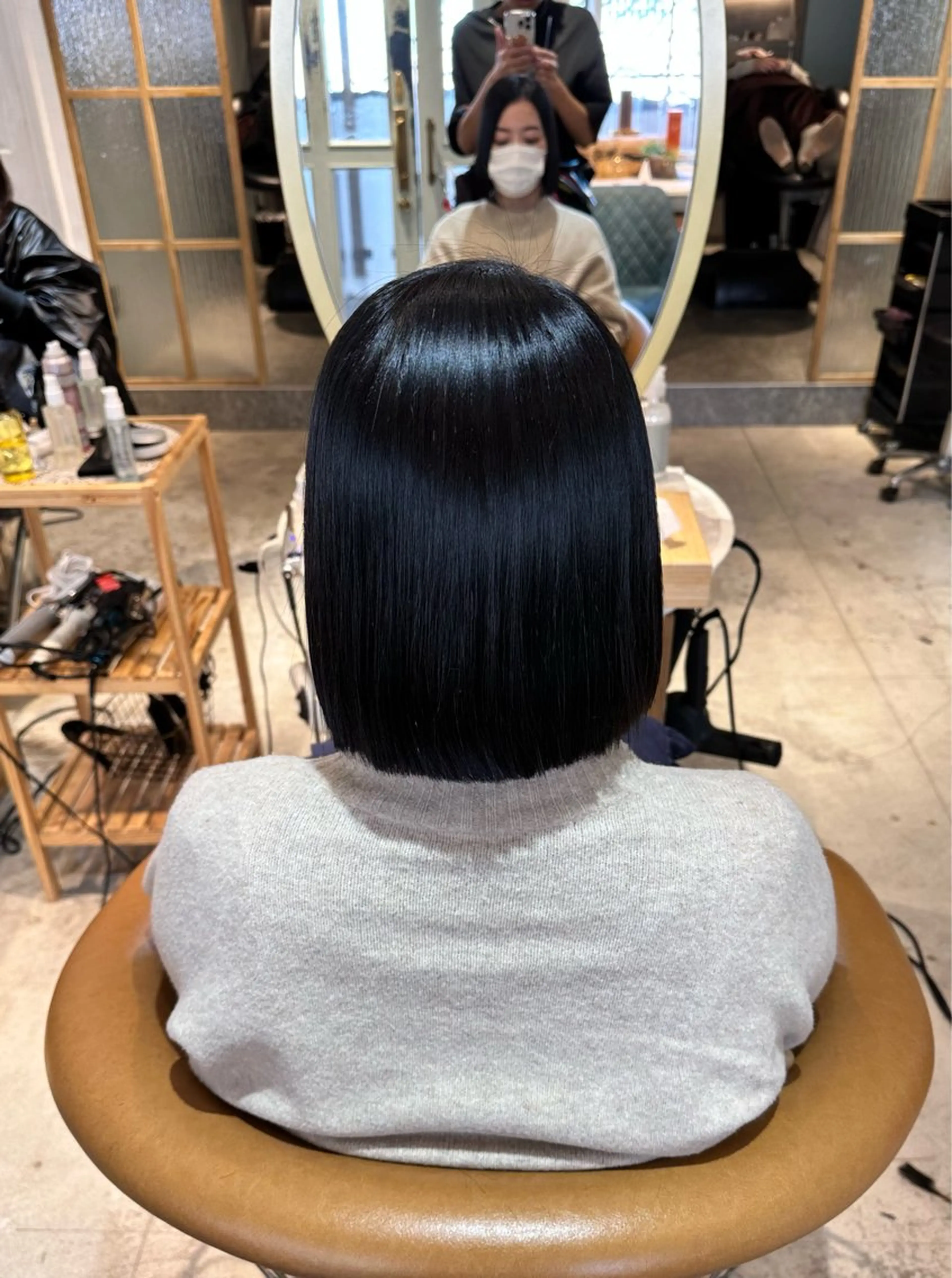 ミディアム ヘアカラー トリートメント 縮毛矯正/髪質改善 表参道/千田大地のヘアスタイル