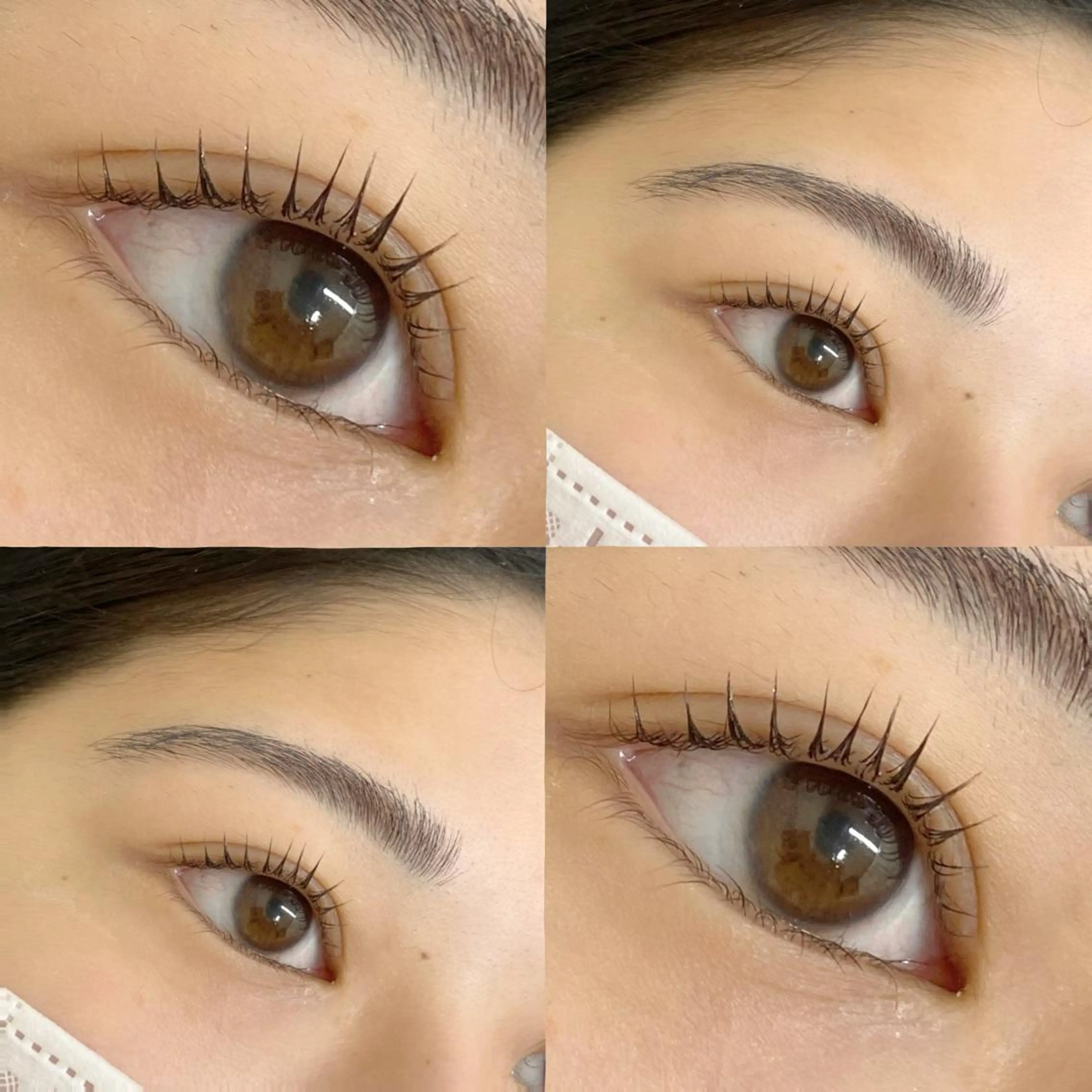 マツエク・マツパ 束感まつ毛 一重×まつ毛パーマ BAMBI 🖤KAWAIのマツエク・マツパデザイン