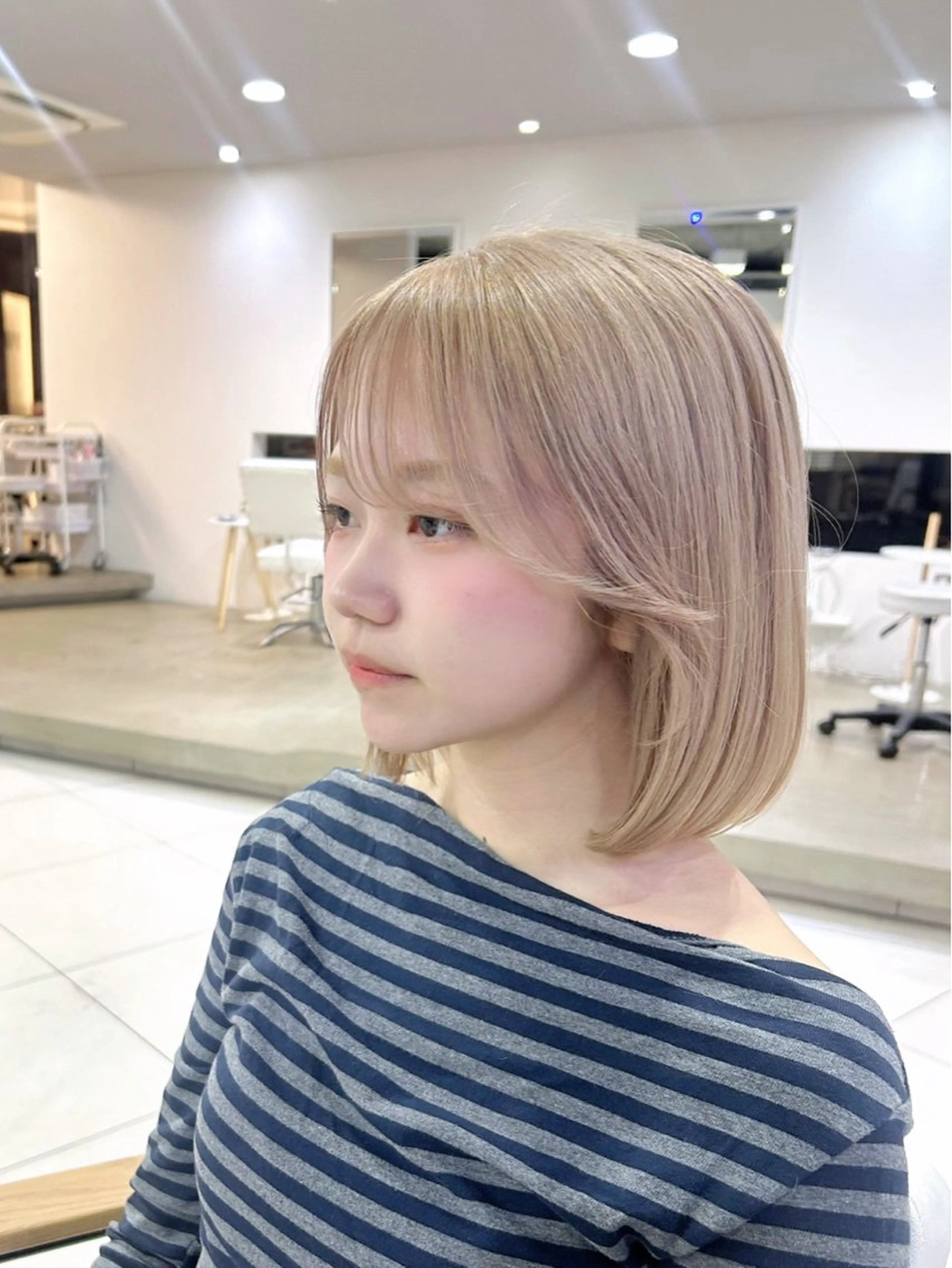 ミディアム ヘアカラー トリートメント 野中 洋介のヘアスタイル