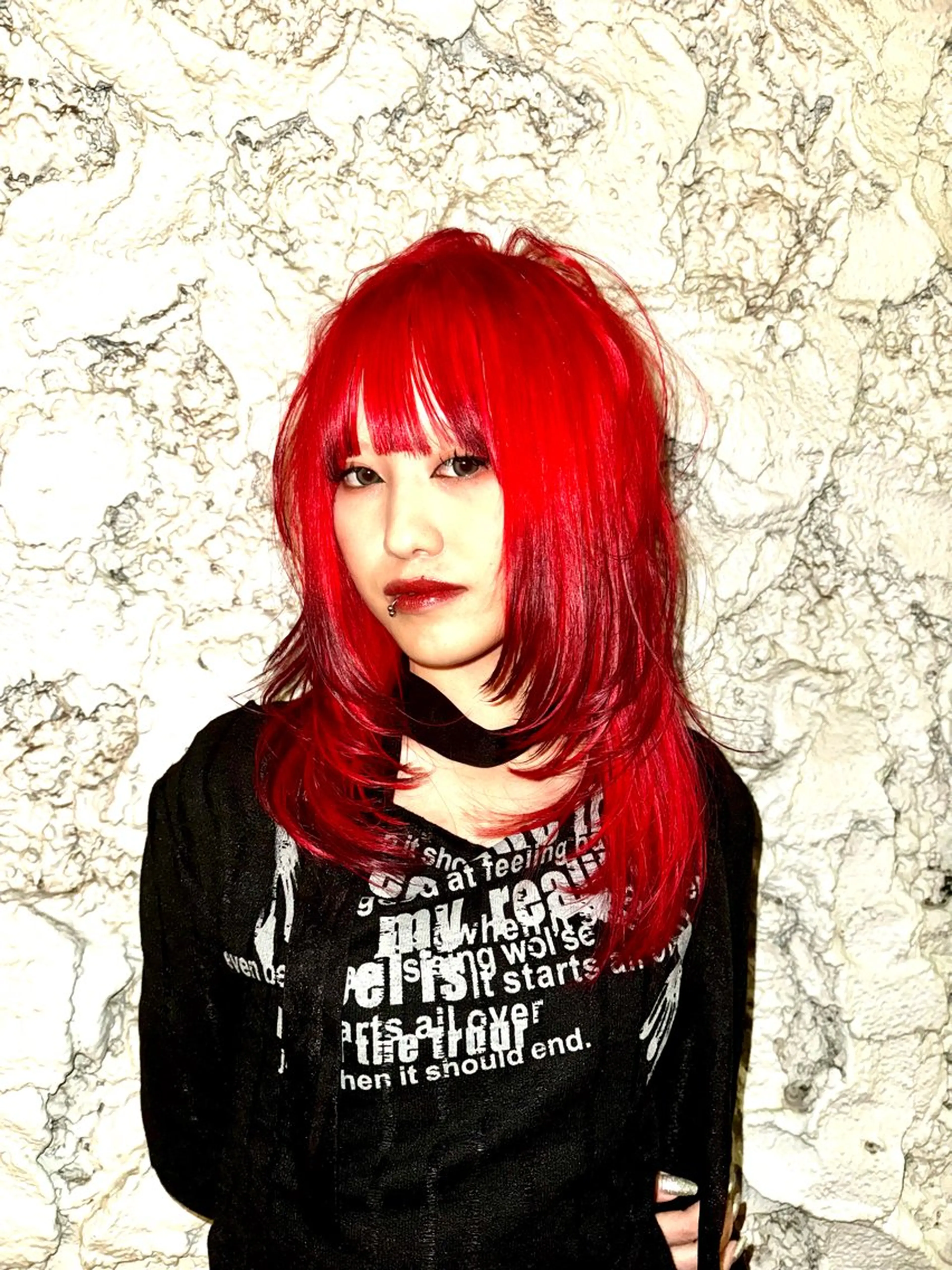 ロング カラー カット ヘアカラー トリートメント デザインカラー⭐︎★ 🐆hyo🐆のヘアスタイル