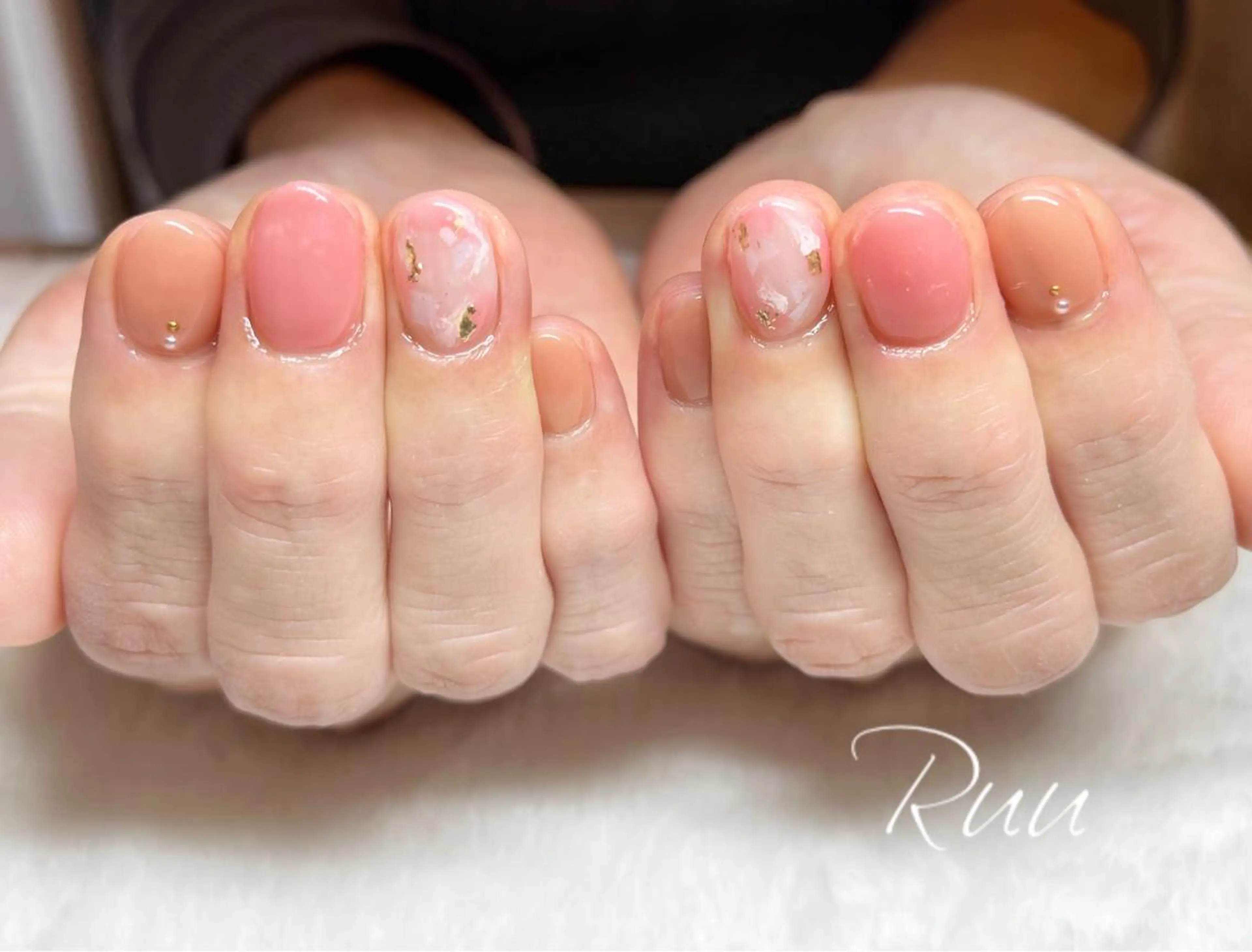 ネイル アートネイル フットネイル フレンチネイル キラキラネイル 韓国ネイル Nail salon Ruuのネイルデザイン