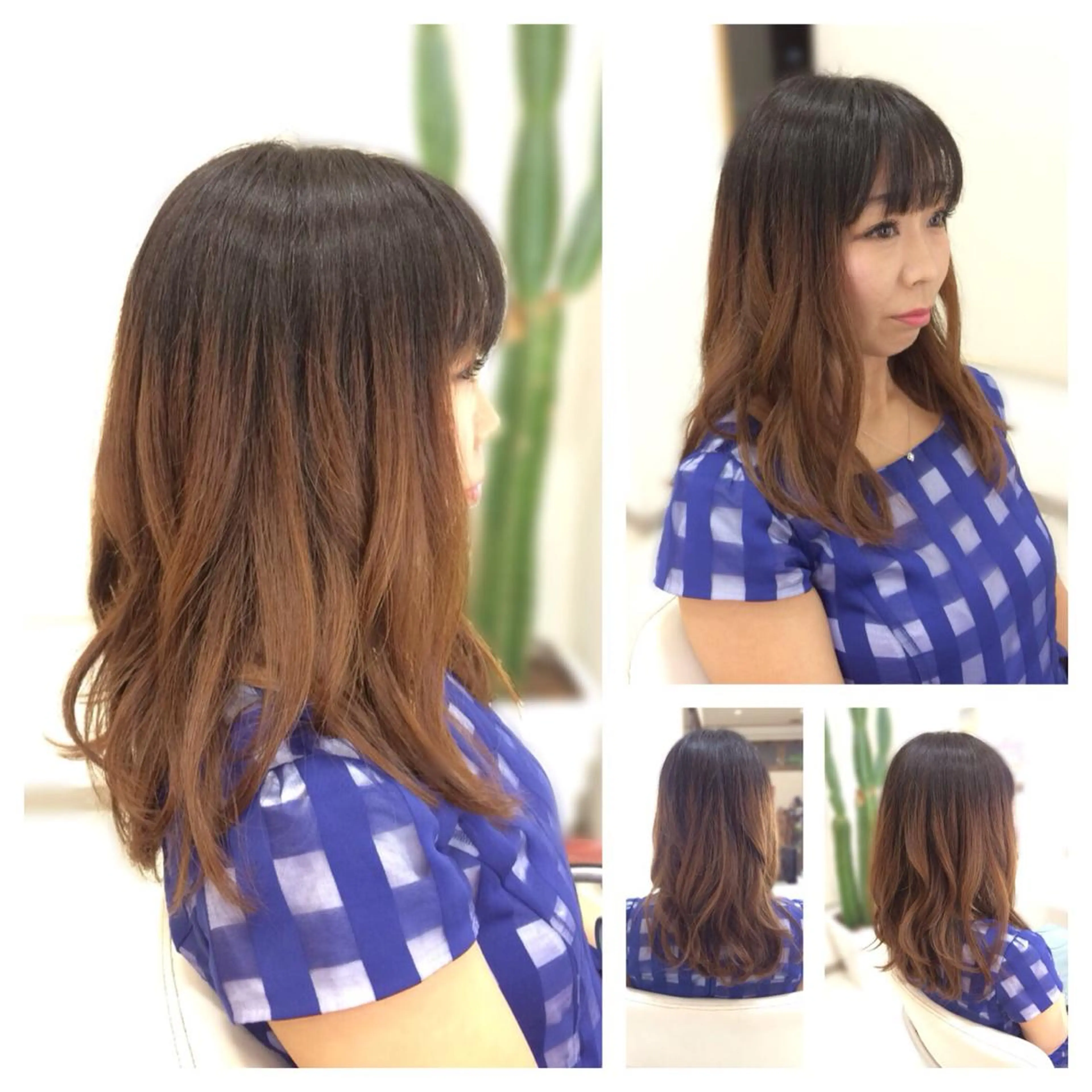 セミロング いけだ ゆうのヘアスタイル