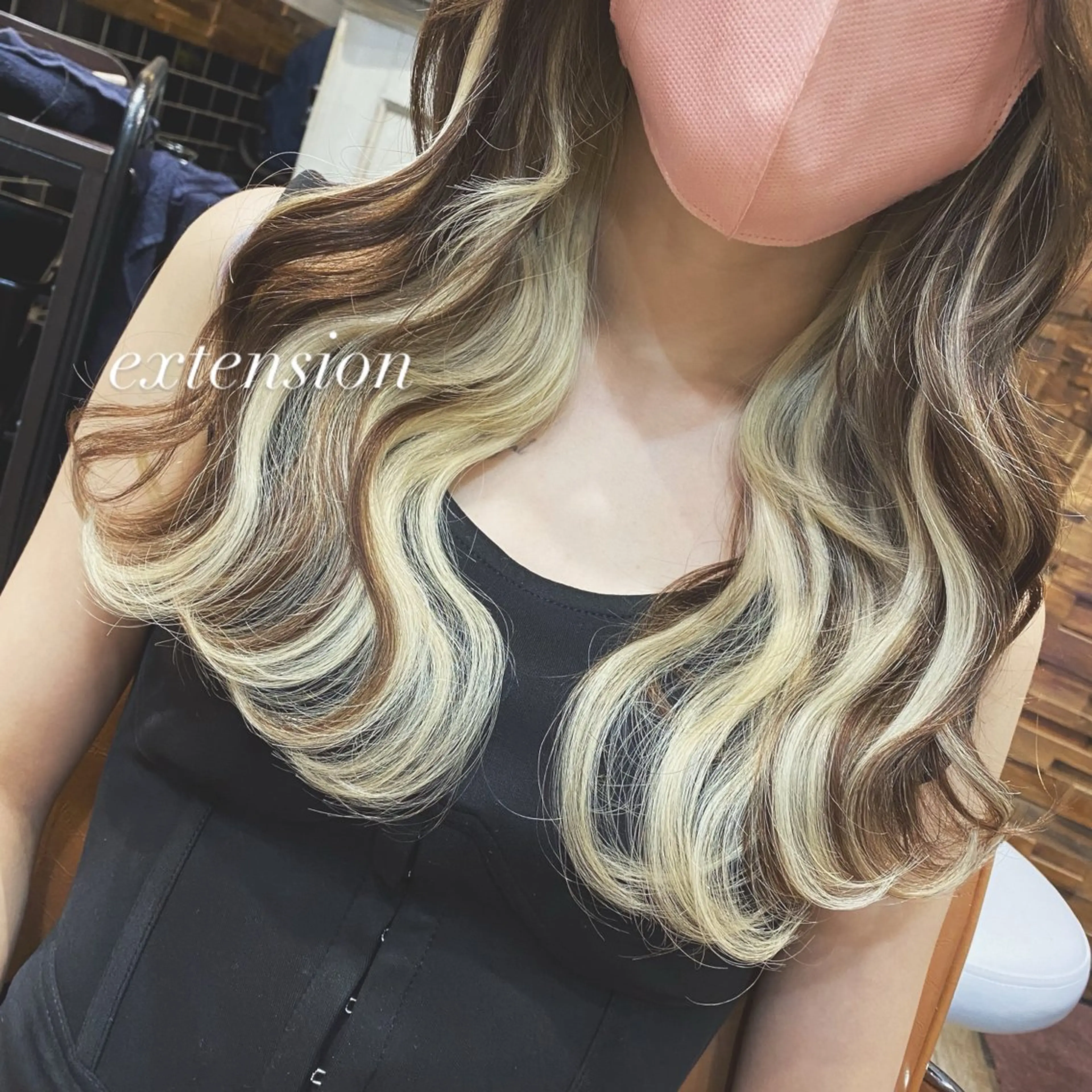 ロング プルエクステ エクステ 上村 恵里佳のヘアスタイル