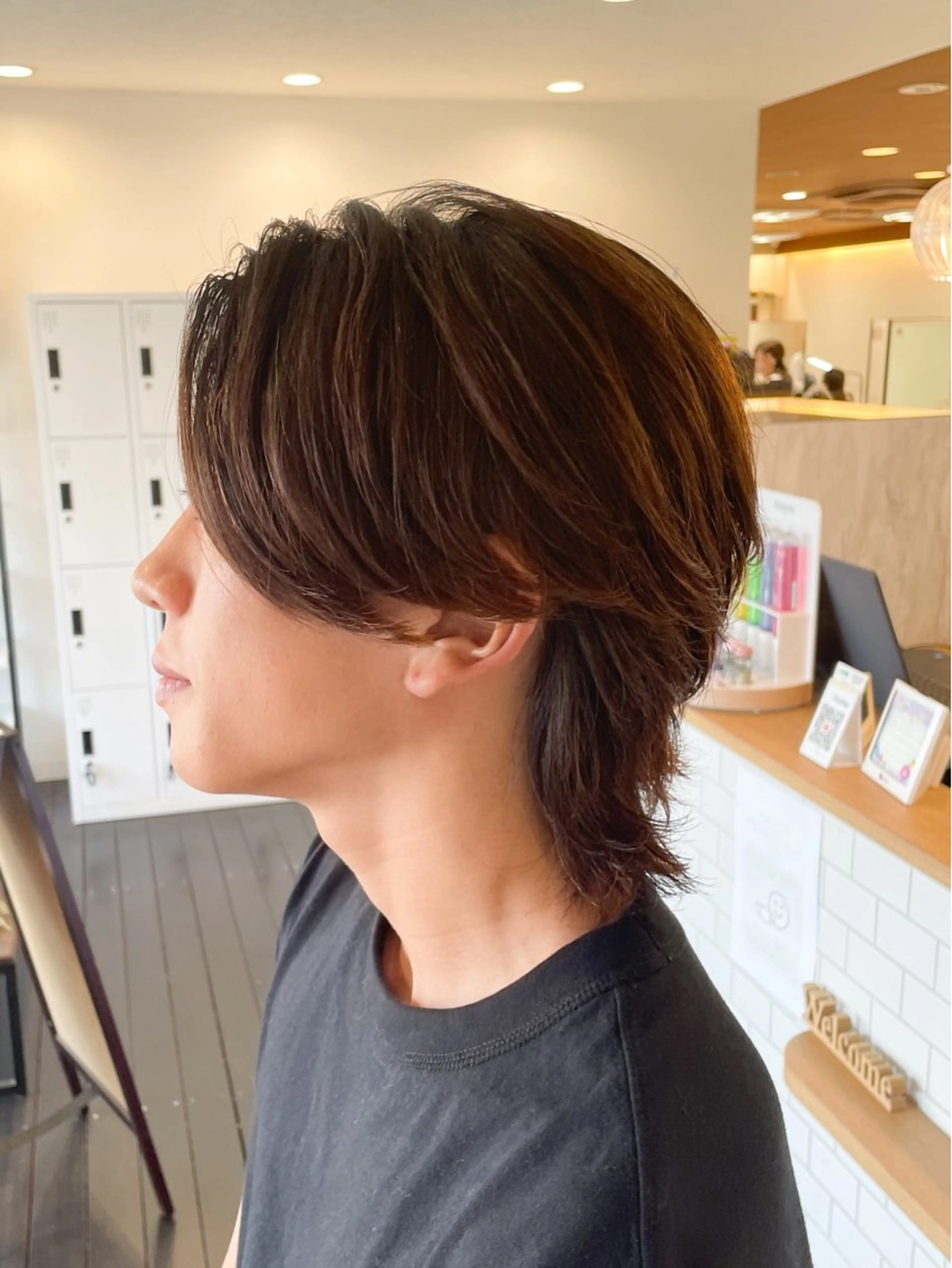 セミロング パーマ メンズ 透明感カラー/艶感/ メンズパーマ/福島のヘアスタイル