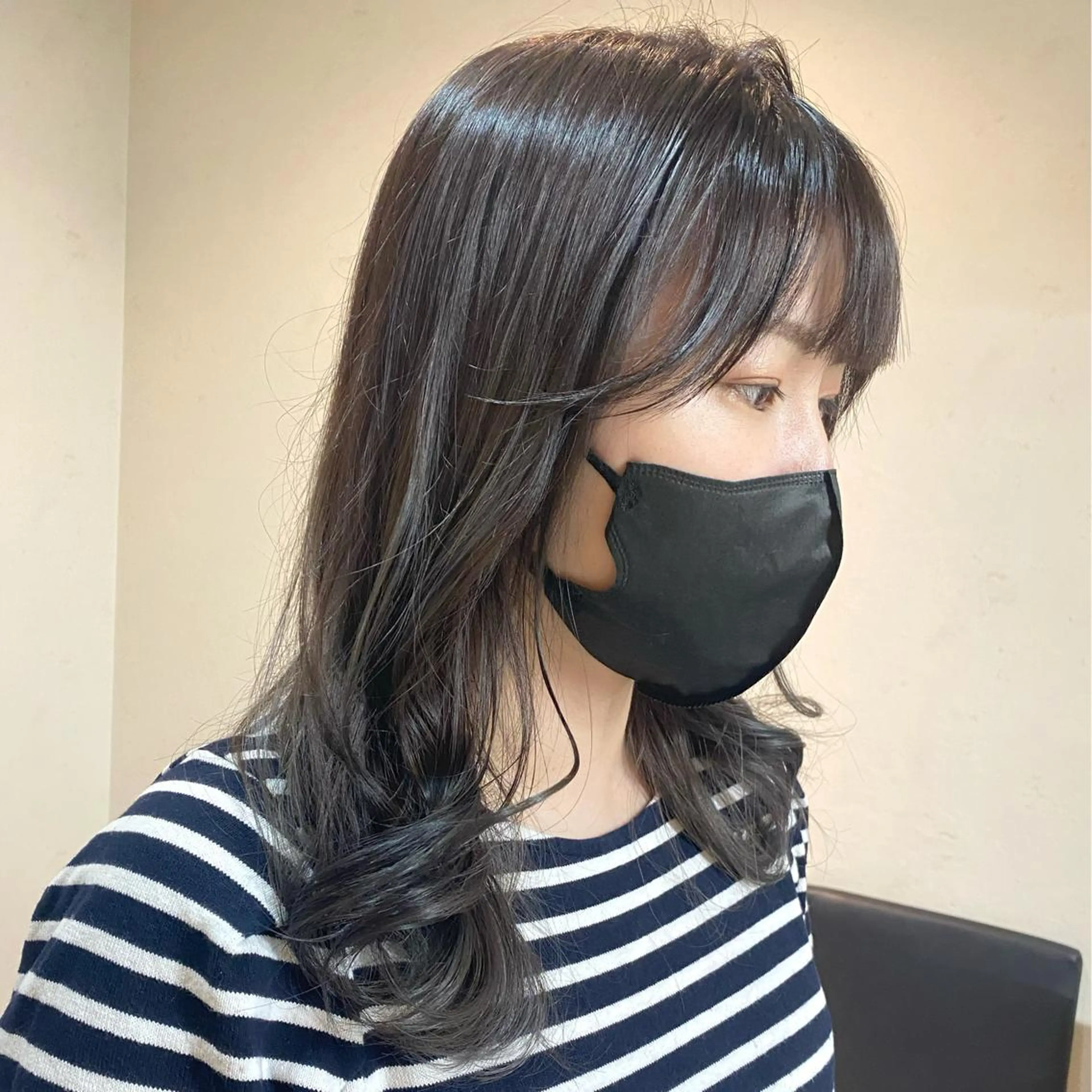 セミロング カラー 後藤紗英/髪質改善 /オリーブベージュのヘアスタイル