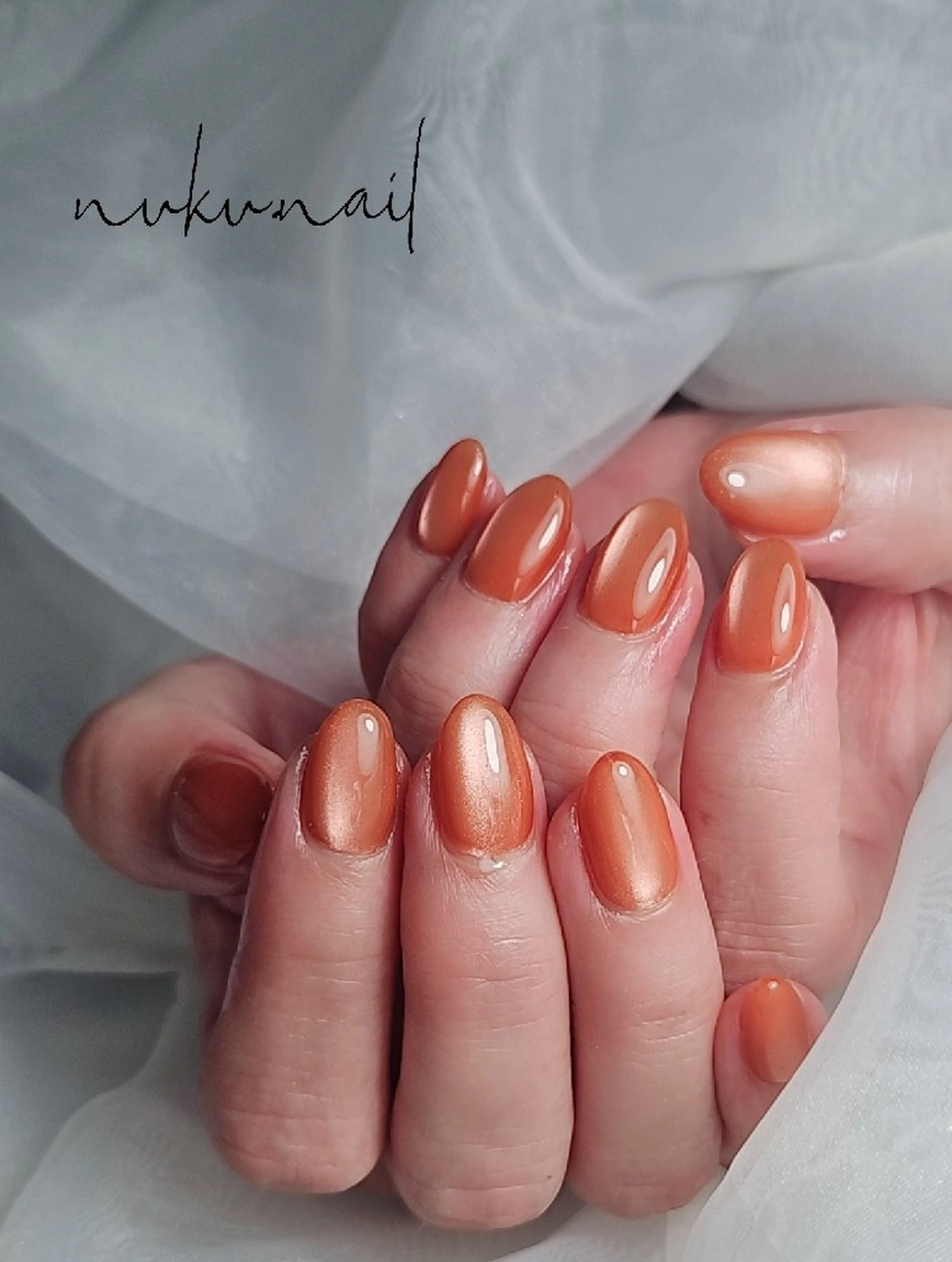 ネイル マグネットネイル ワンカラーネイル nuku.nail 　namiのネイルデザイン