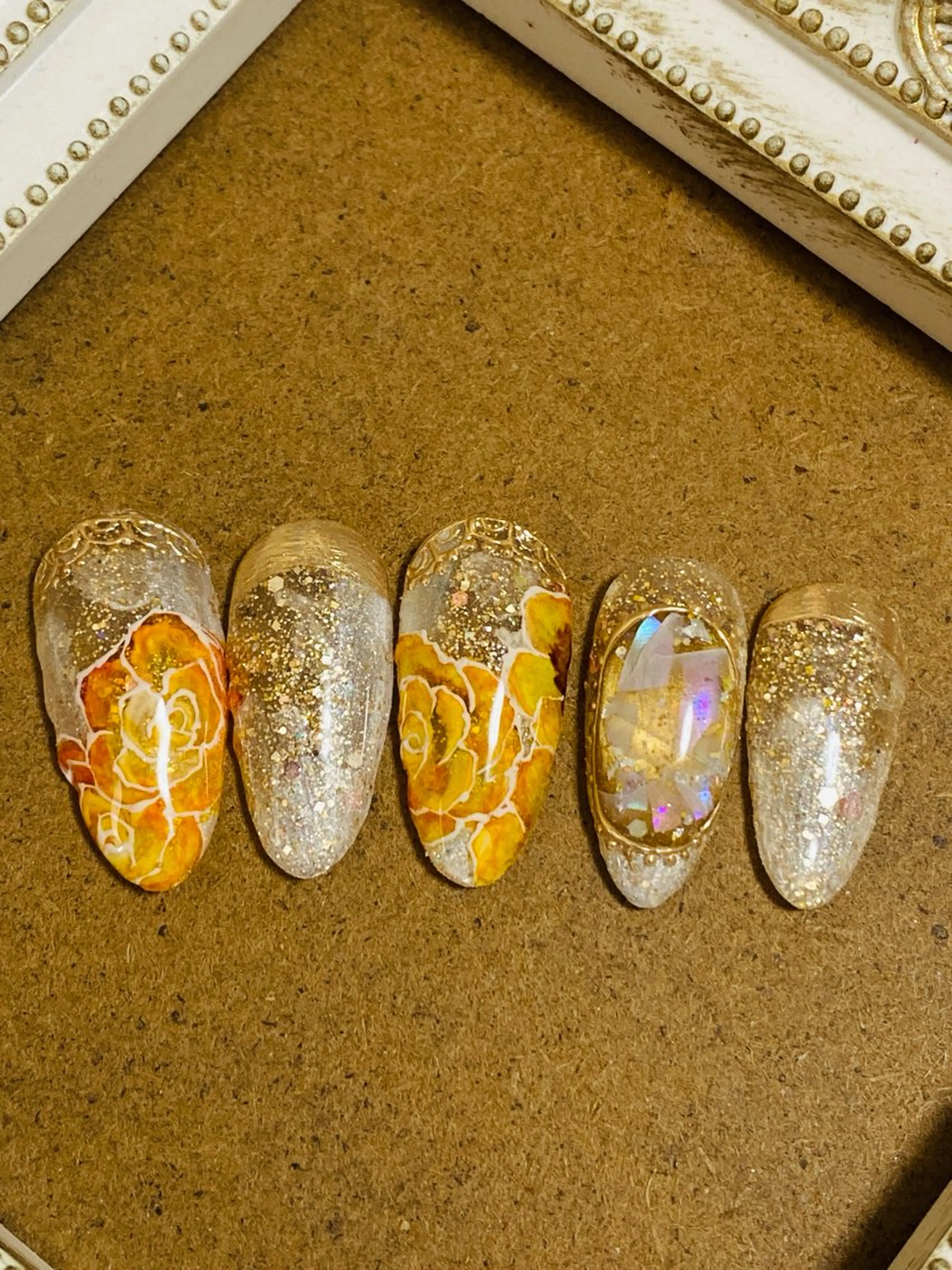 ネイル フラワーネイル 自宅ネイルサロン ♦️nuance♦️のネイルデザイン