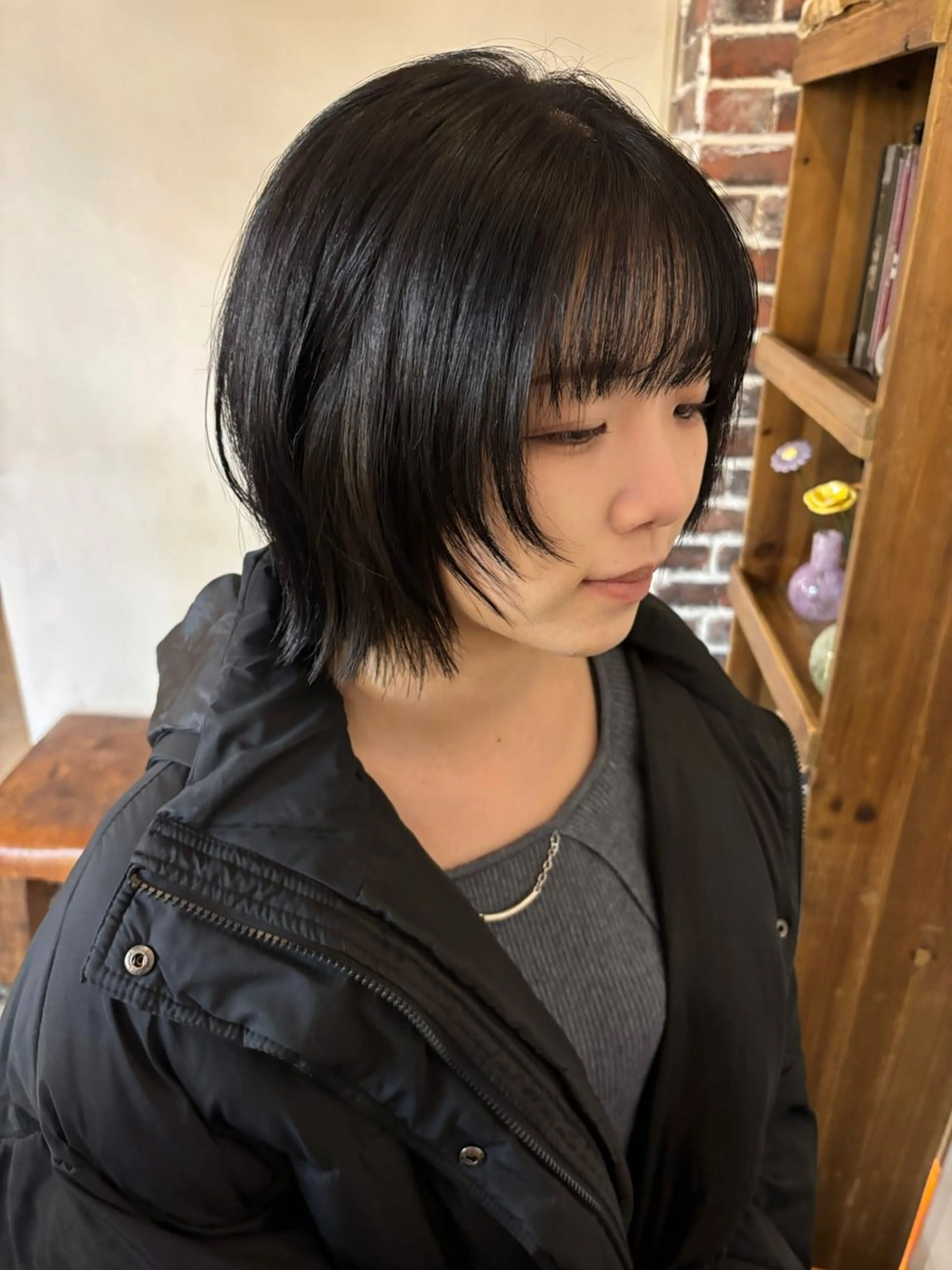 ショート ボブレイヤー ボブ レイヤーカット カット トリートメント ヒラカホ/ ブリーチ/似合わせのヘアスタイル