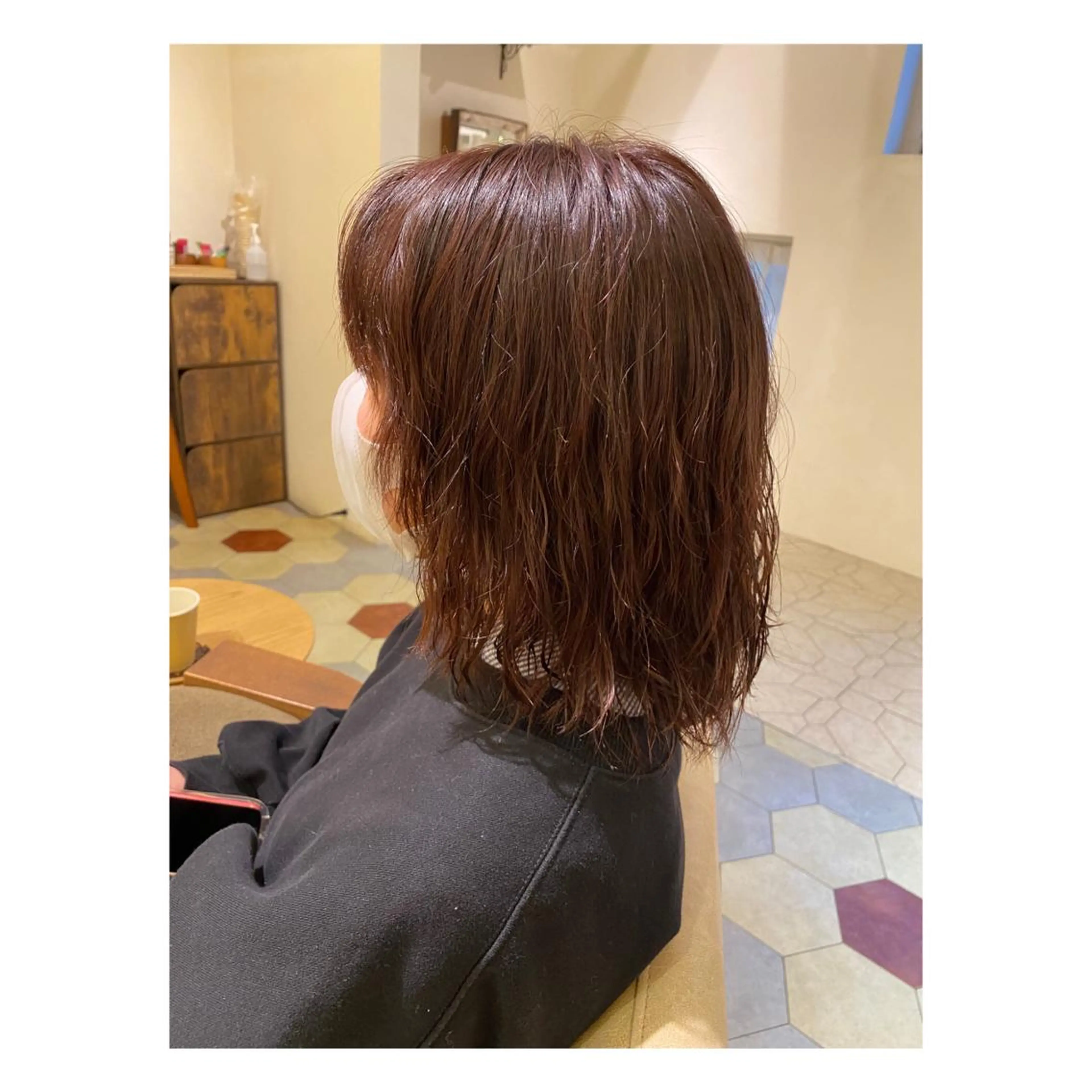 セミロング パーマ カット パーマ 菊池大一 溝の口パーマのヘアスタイル