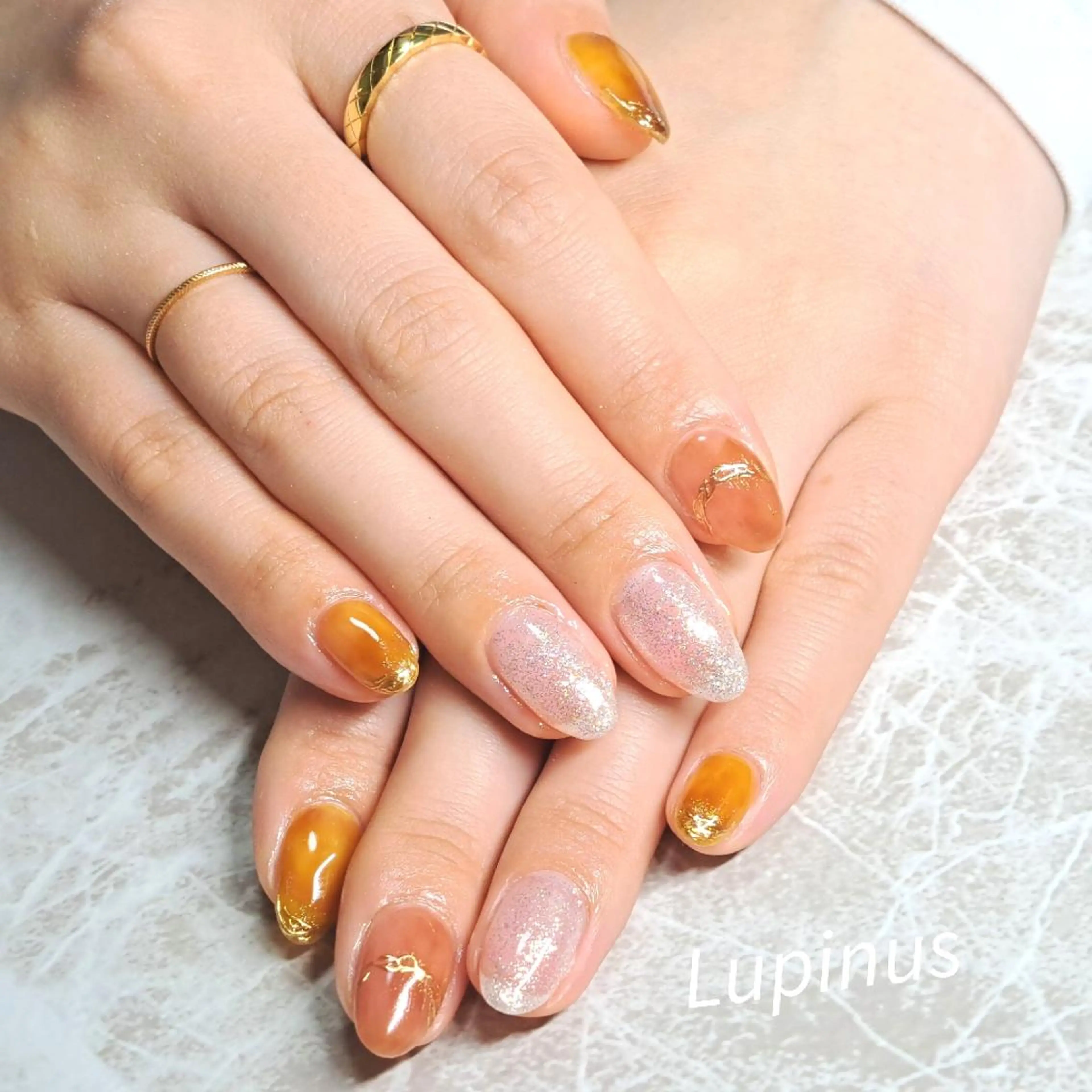 ネイル ニュアンスネイル Lupinus ルピナスのネイルデザイン