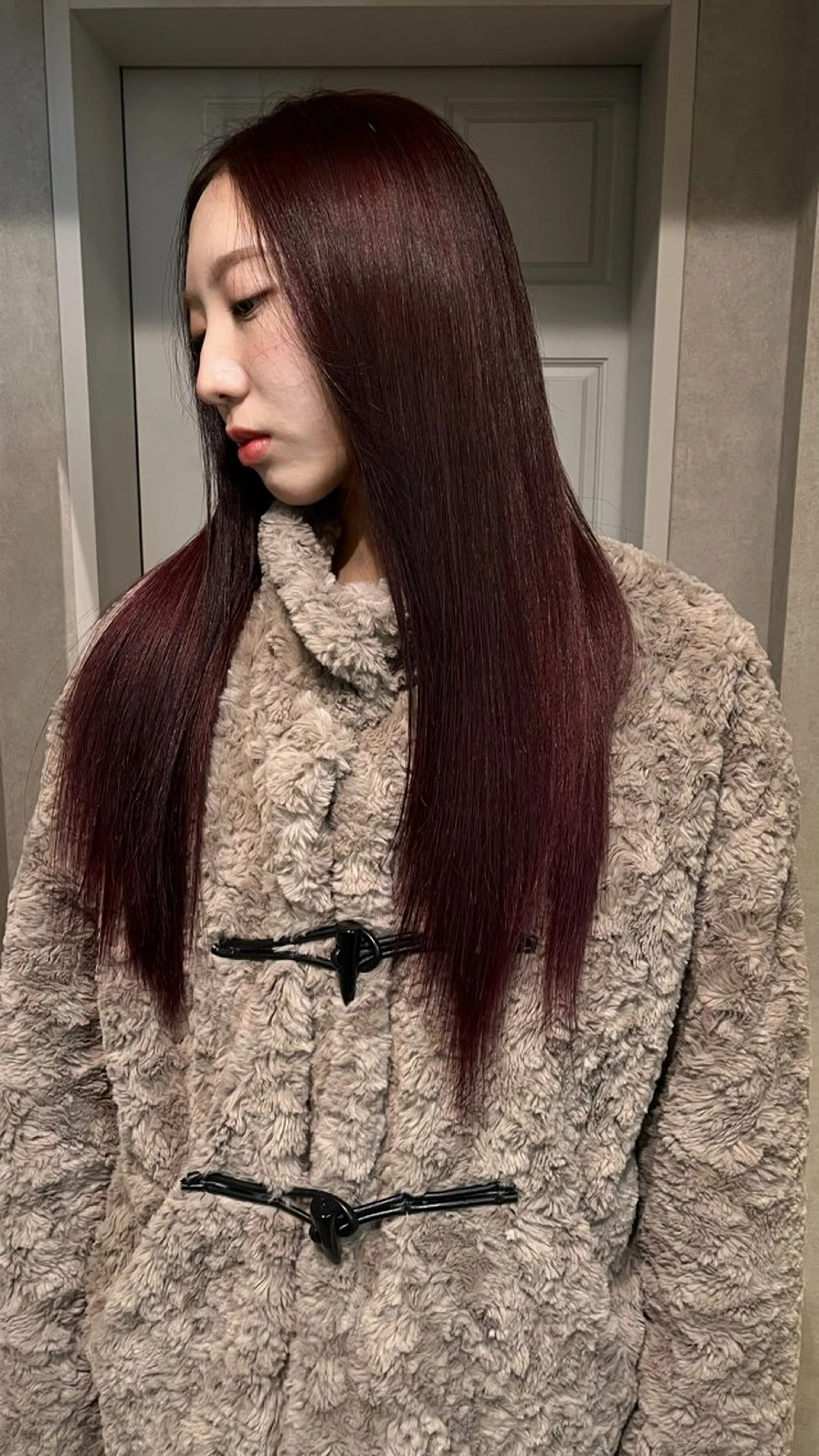 ロング カラー 切りっぱなしボブ ブリーチ ダブルカラー イヤリングカラー ハイライトカラー ヘアカラー HARUKI🏔️/ メンズ/透けブラウンのヘアスタイル