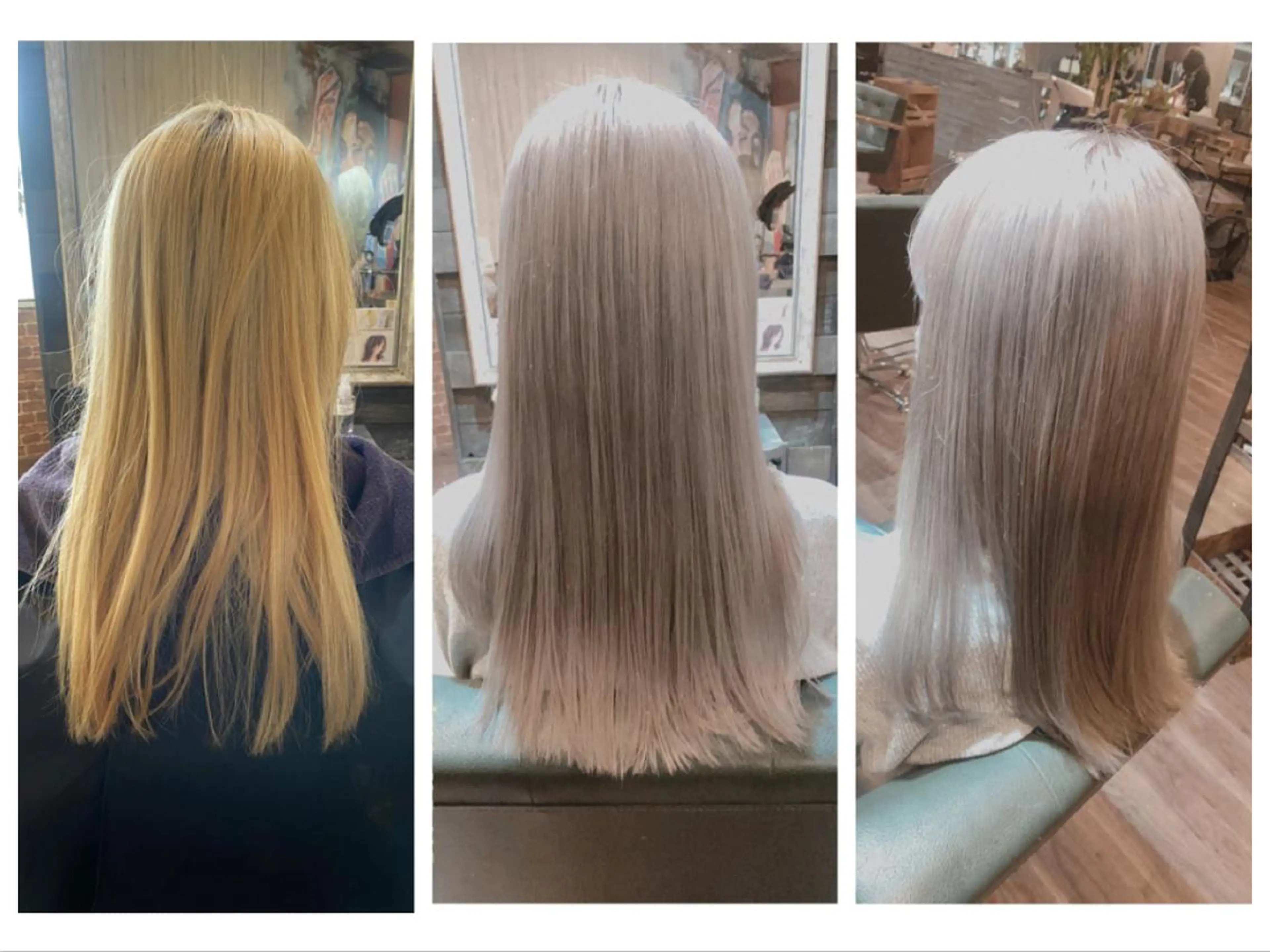 セミロング カラー ブリーチ ハイライト/インナー /ブリーチ/レイヤーのヘアスタイル