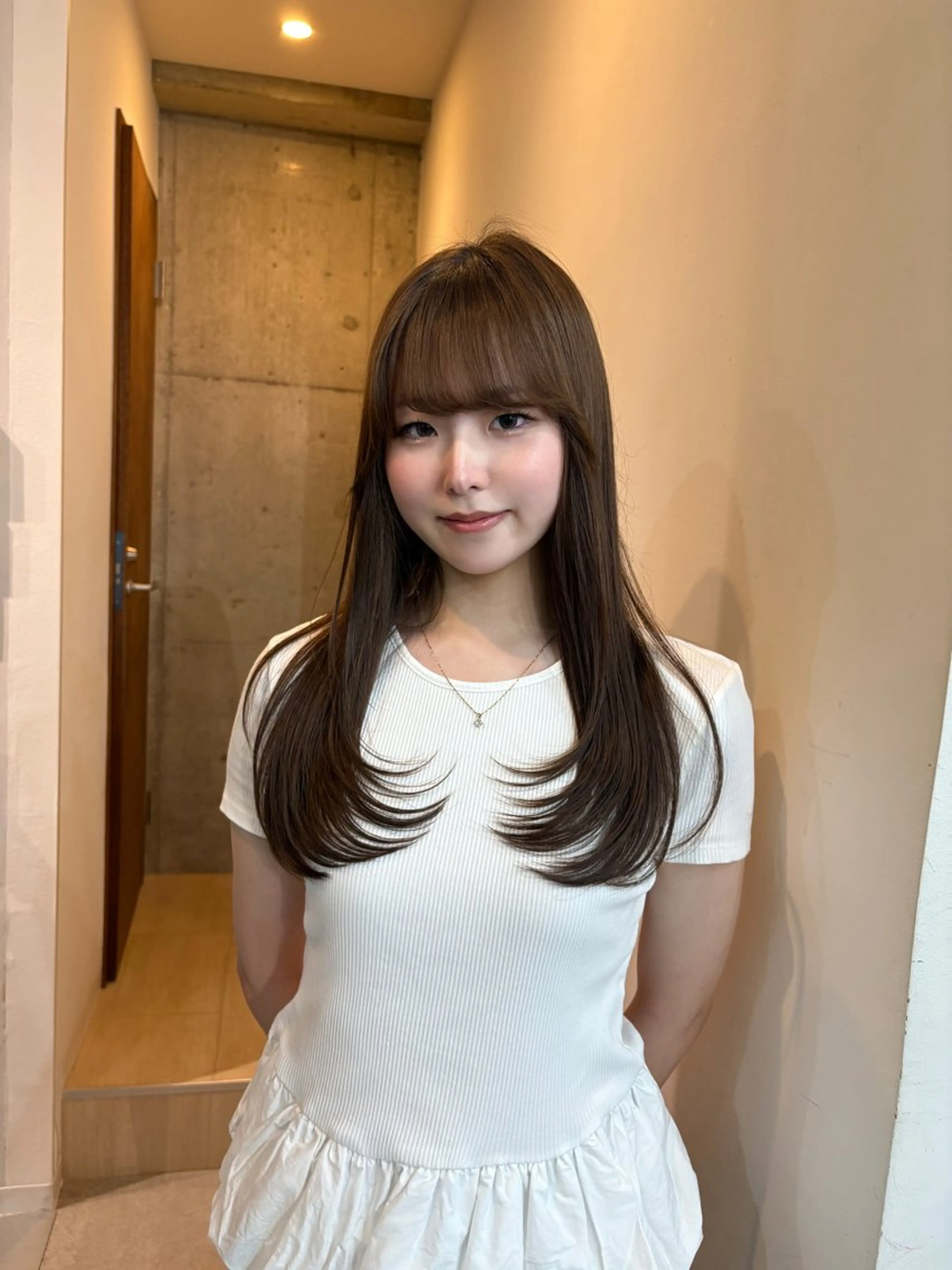 ロング カット 髪質改善／縮毛矯正 関根青葉のヘアスタイル