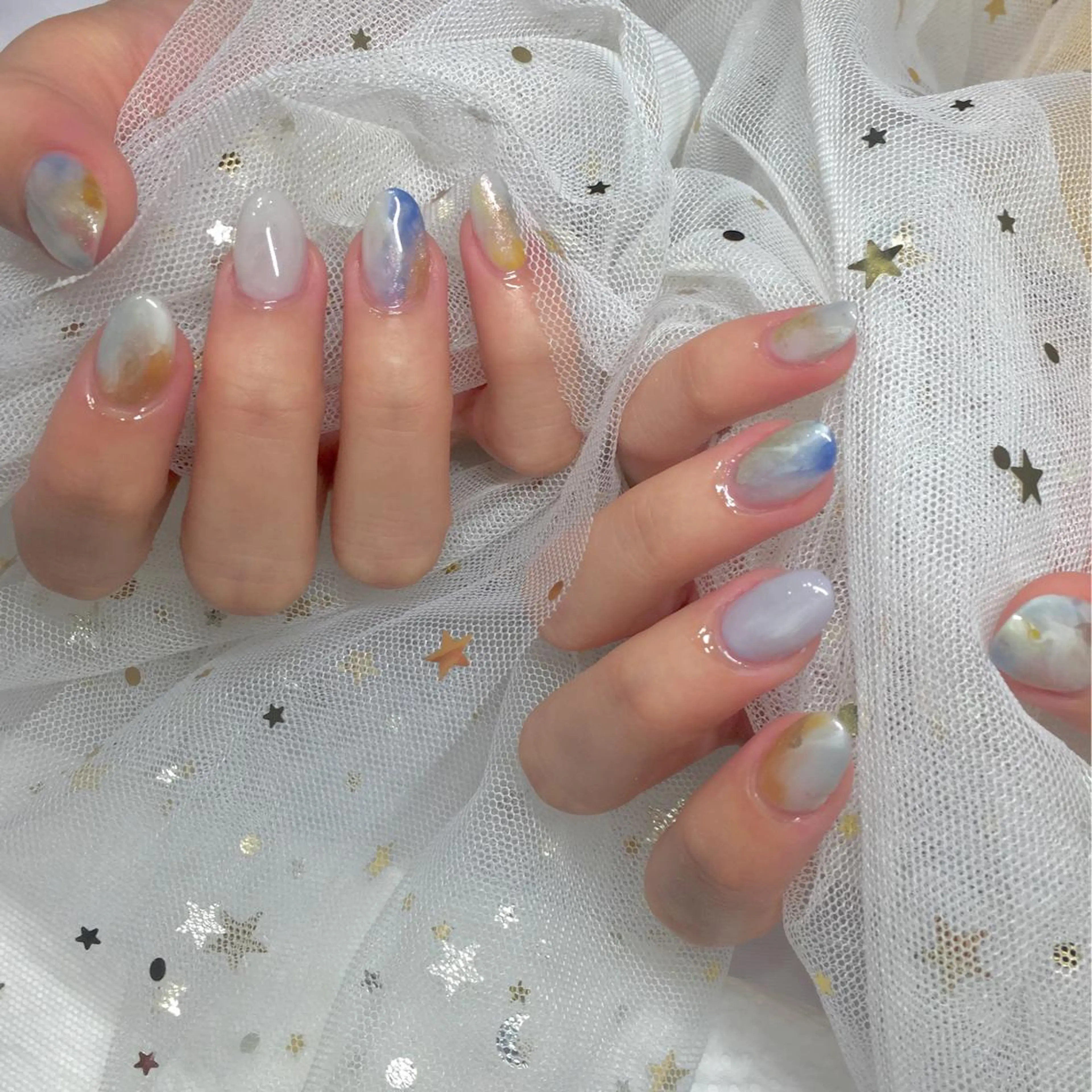 ネイル アートネイル 持ち込み ニュアンスネイル ガール ネイルサロンのネイルデザイン