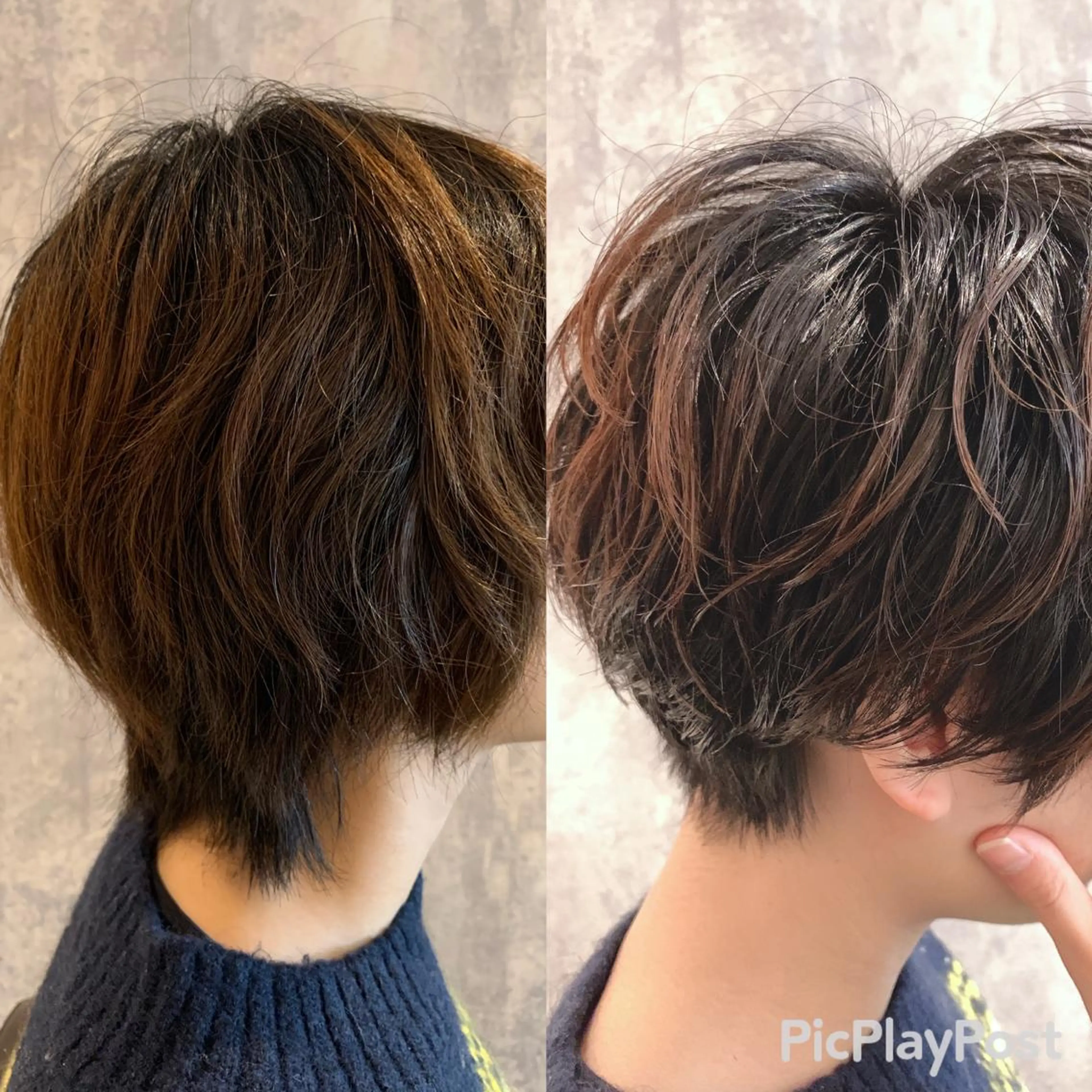 ショート パーマ ショートヘア カット パーマ トリートメント Blossom大塚 ディレクター永野のヘアスタイル