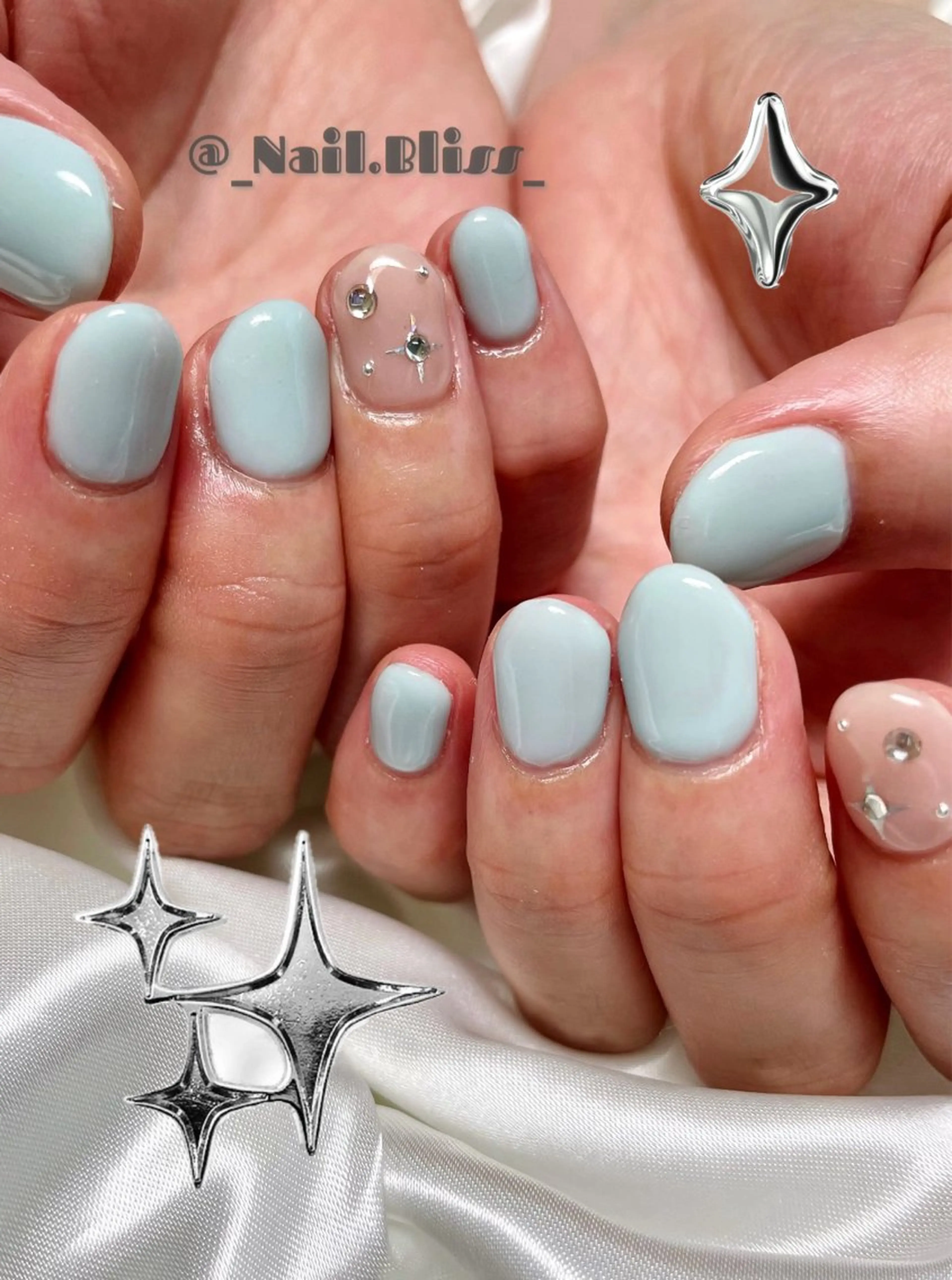 ネイル キラキラネイル シンプルネイル ハンドネイル NAIL BLISSのネイルデザイン