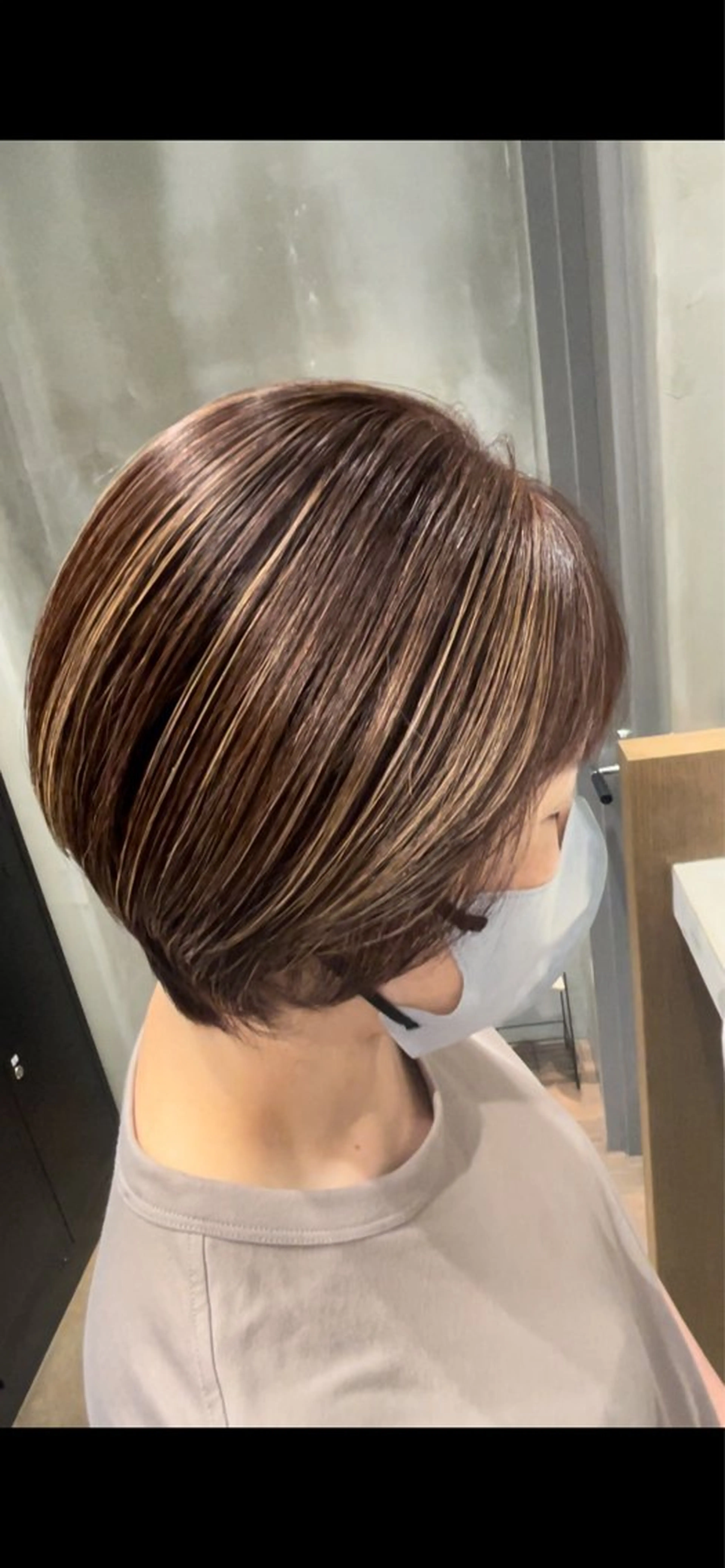 ショート カラー ハイライトカラー ハイライト (店長)大畑 圭祐のヘアスタイル