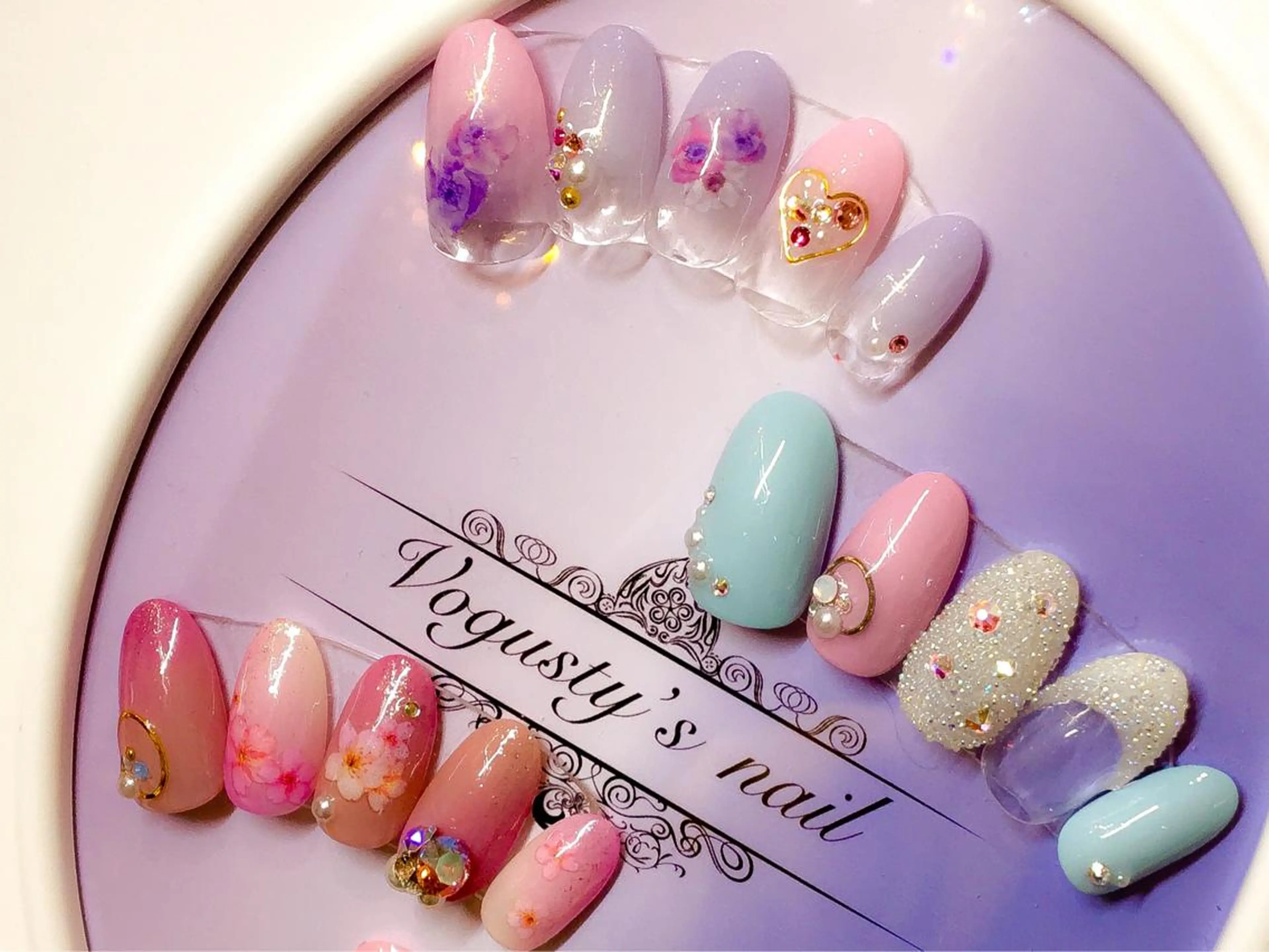 ネイル 春ネイル ボガスティーズネイル 川崎店のネイルデザイン