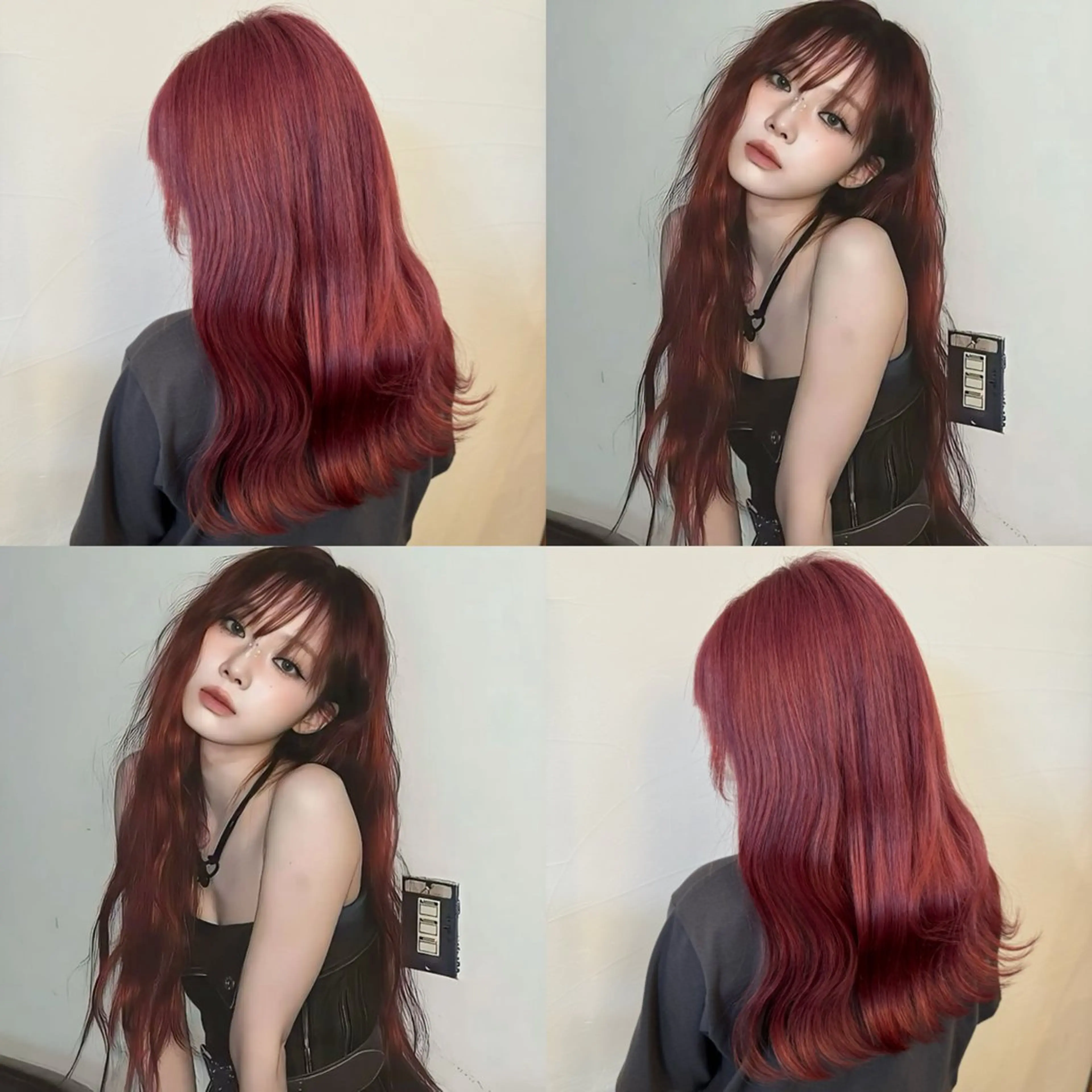 ロング カラー 蓮田 好良のヘアスタイル