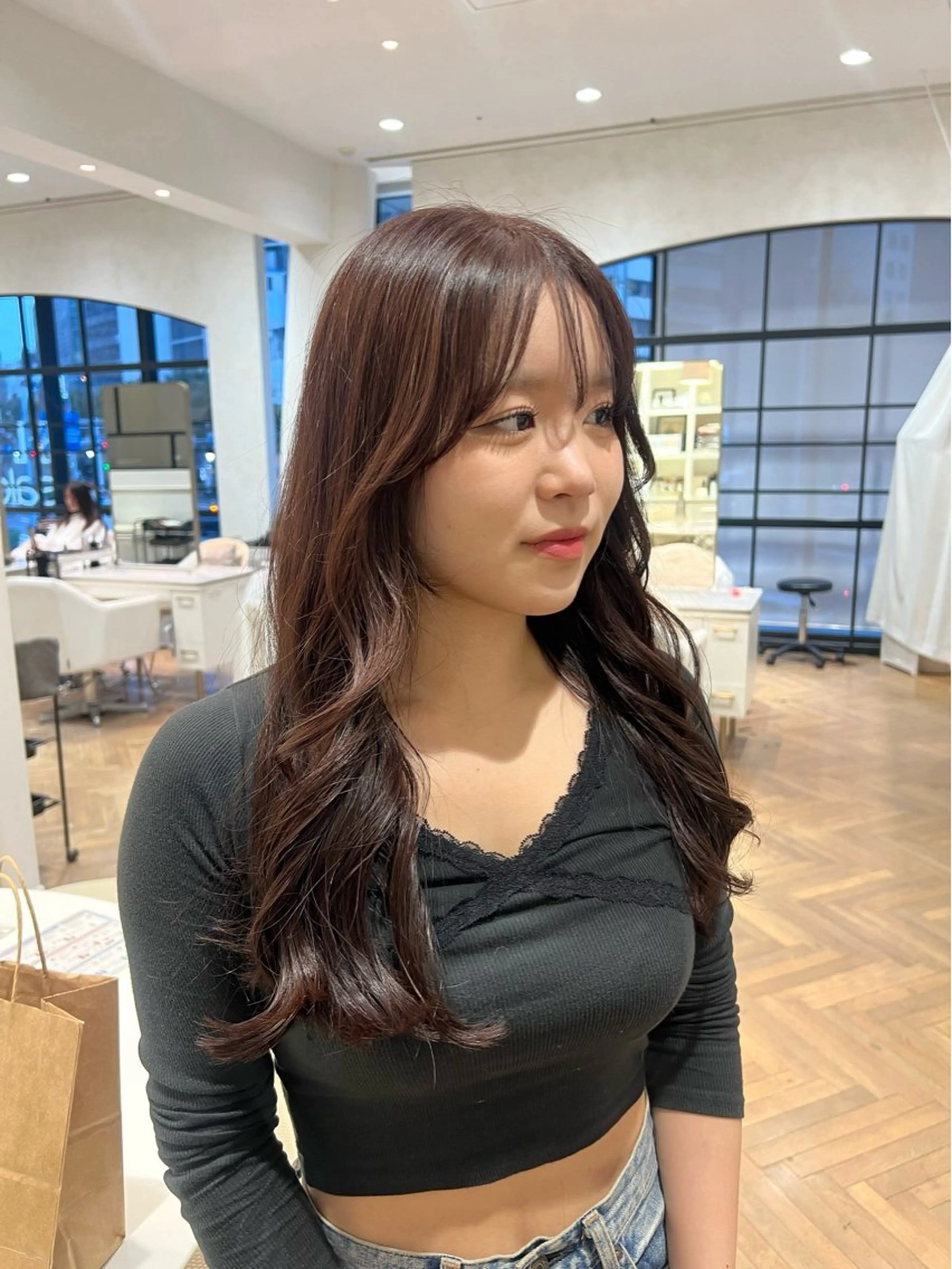 ロング カラー ブラウンカラー ラベンダーカラー カット ヘアカラー トリートメント 似合わせ/レイヤー 💟SAEのヘアスタイル