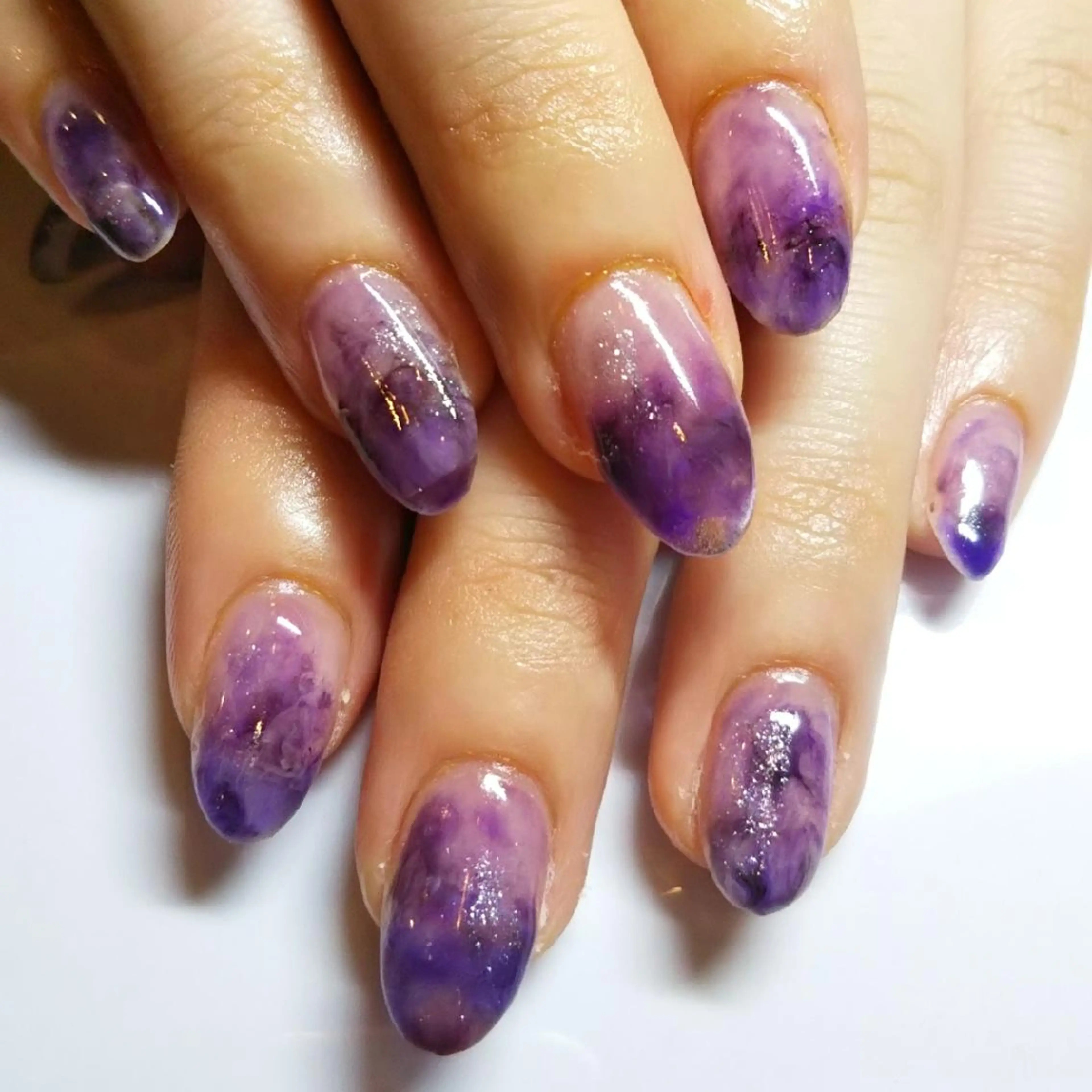 ネイル パープル ハンドネイル private salon mieのネイルデザイン