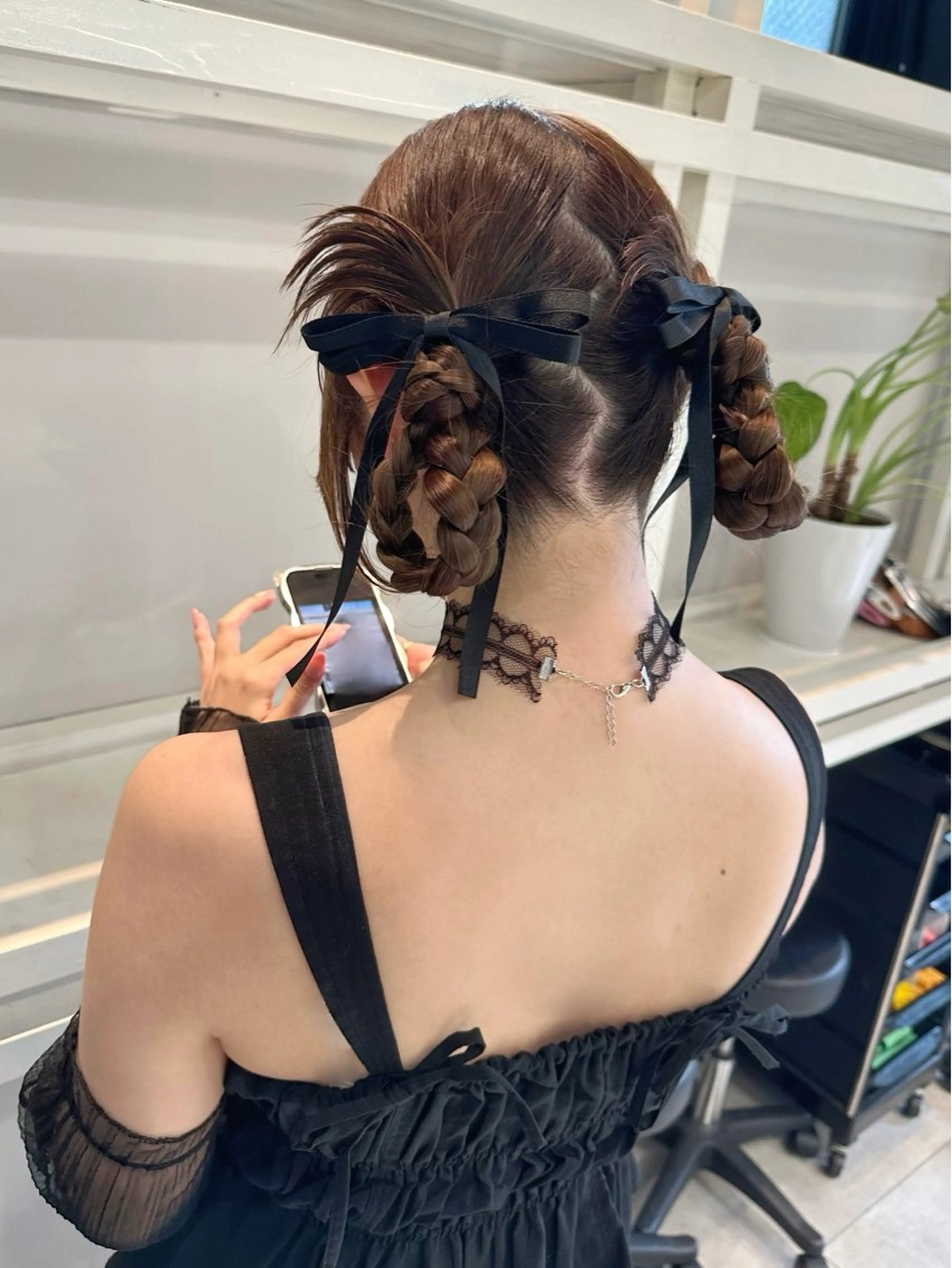 ヘアアレンジ ヘアセット 透明感カラー/ボブ /佐藤伶のヘアスタイル