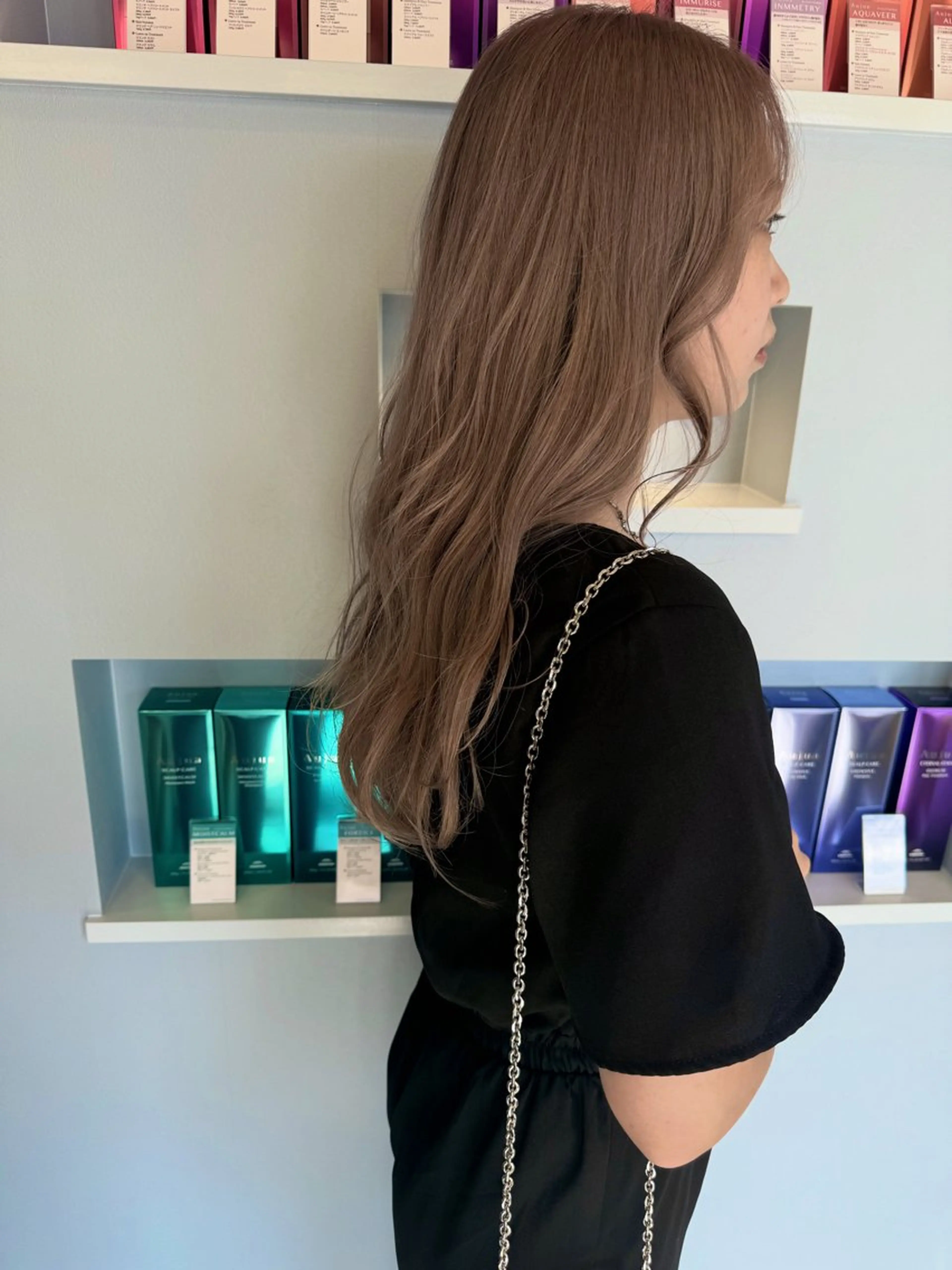 ロング ショートボブ ボブ 髪質改善 韓国風ヘア レイヤーカット ヘアカラー suii..hair designのヘアスタイル